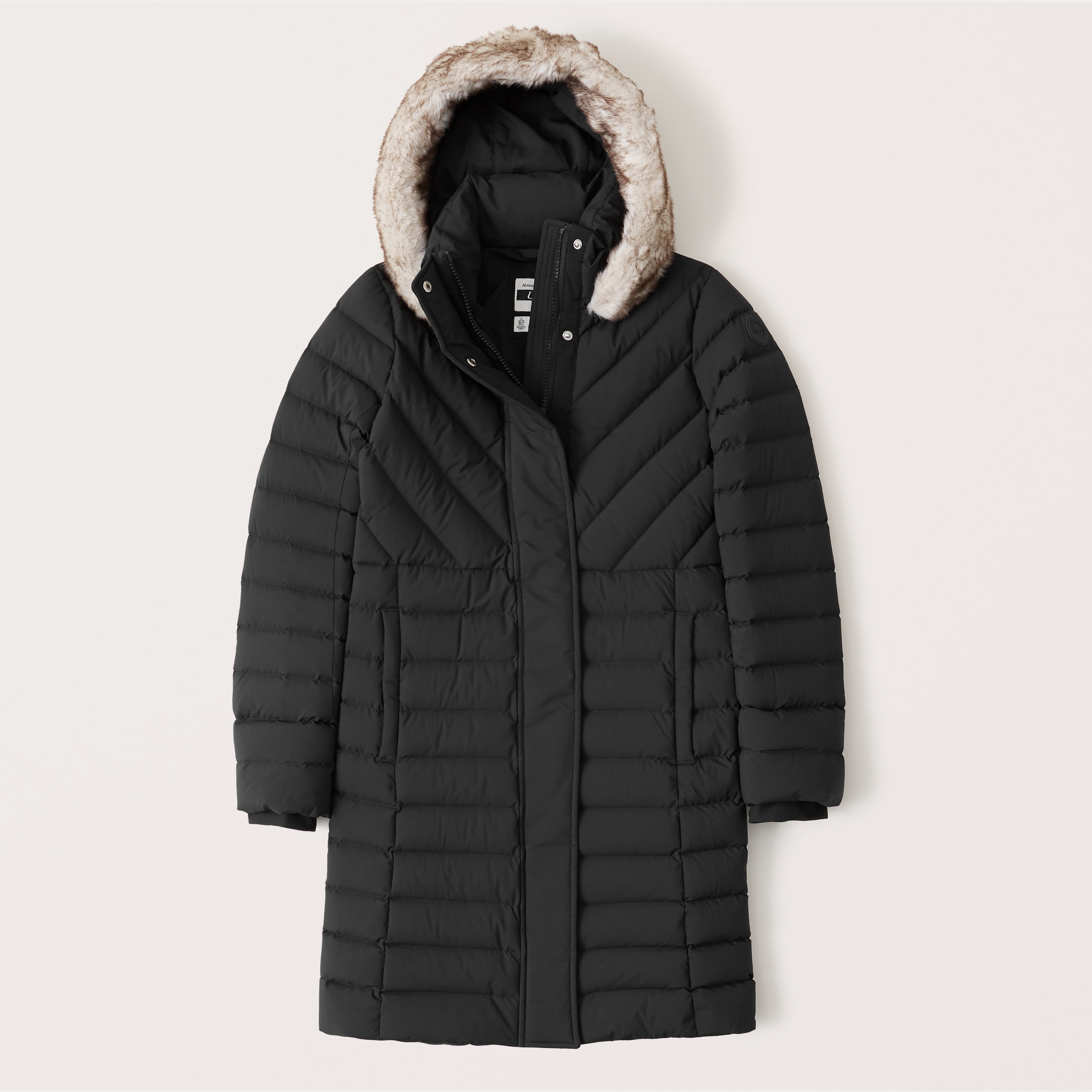 Women's Long Stretch Down Puffer Coat 