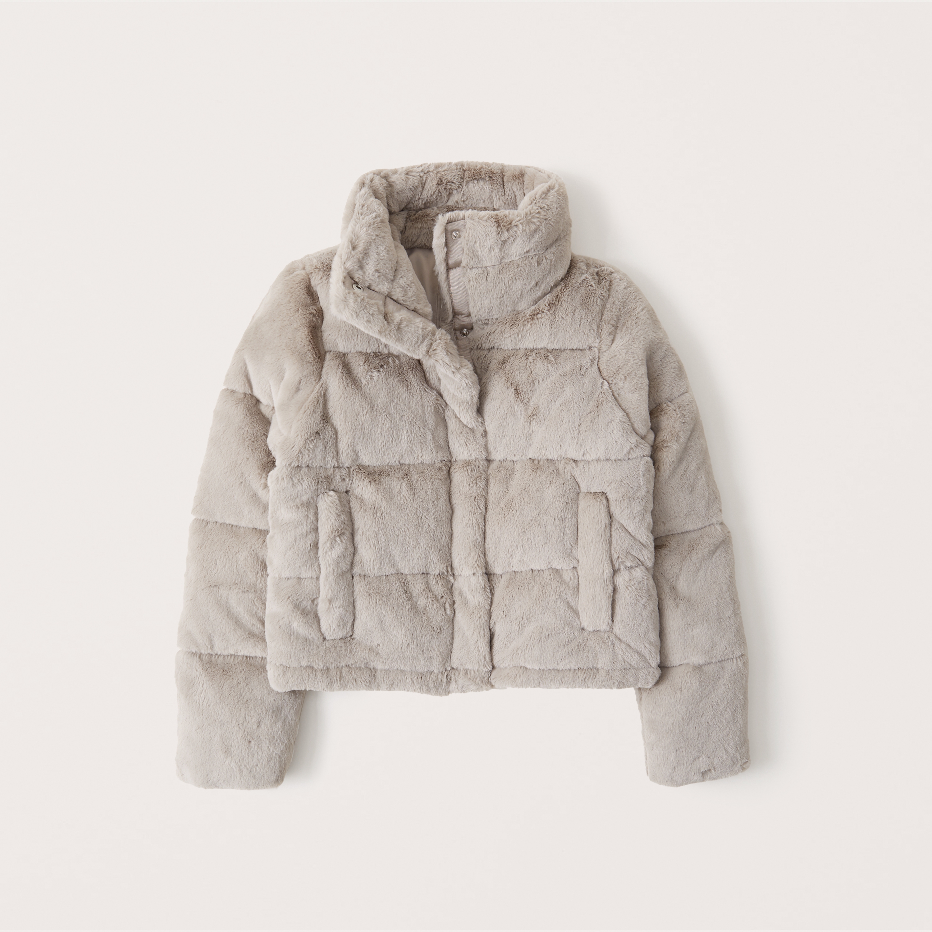 faux fur hooded puffer abercrombie