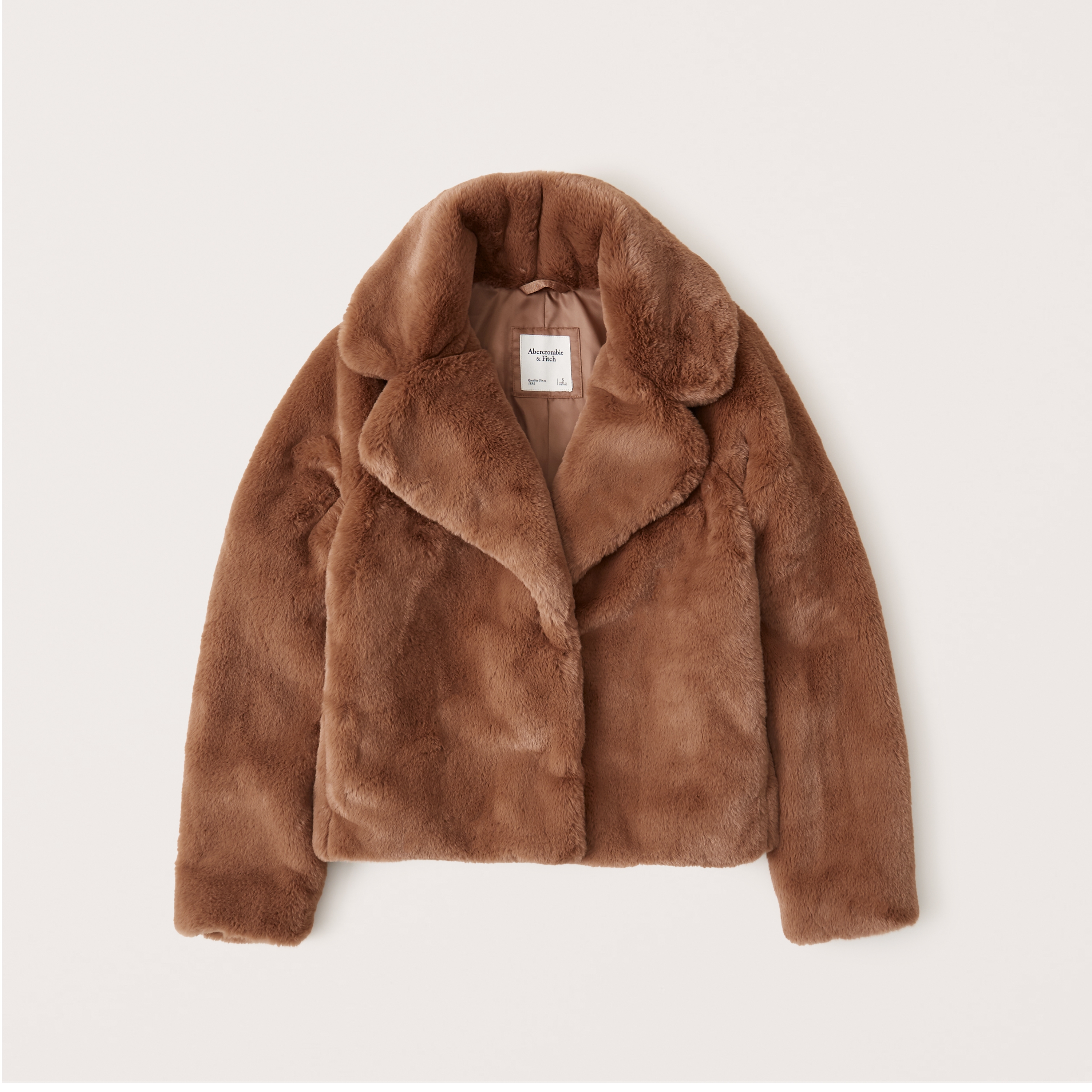 abercrombie faux shearling coat