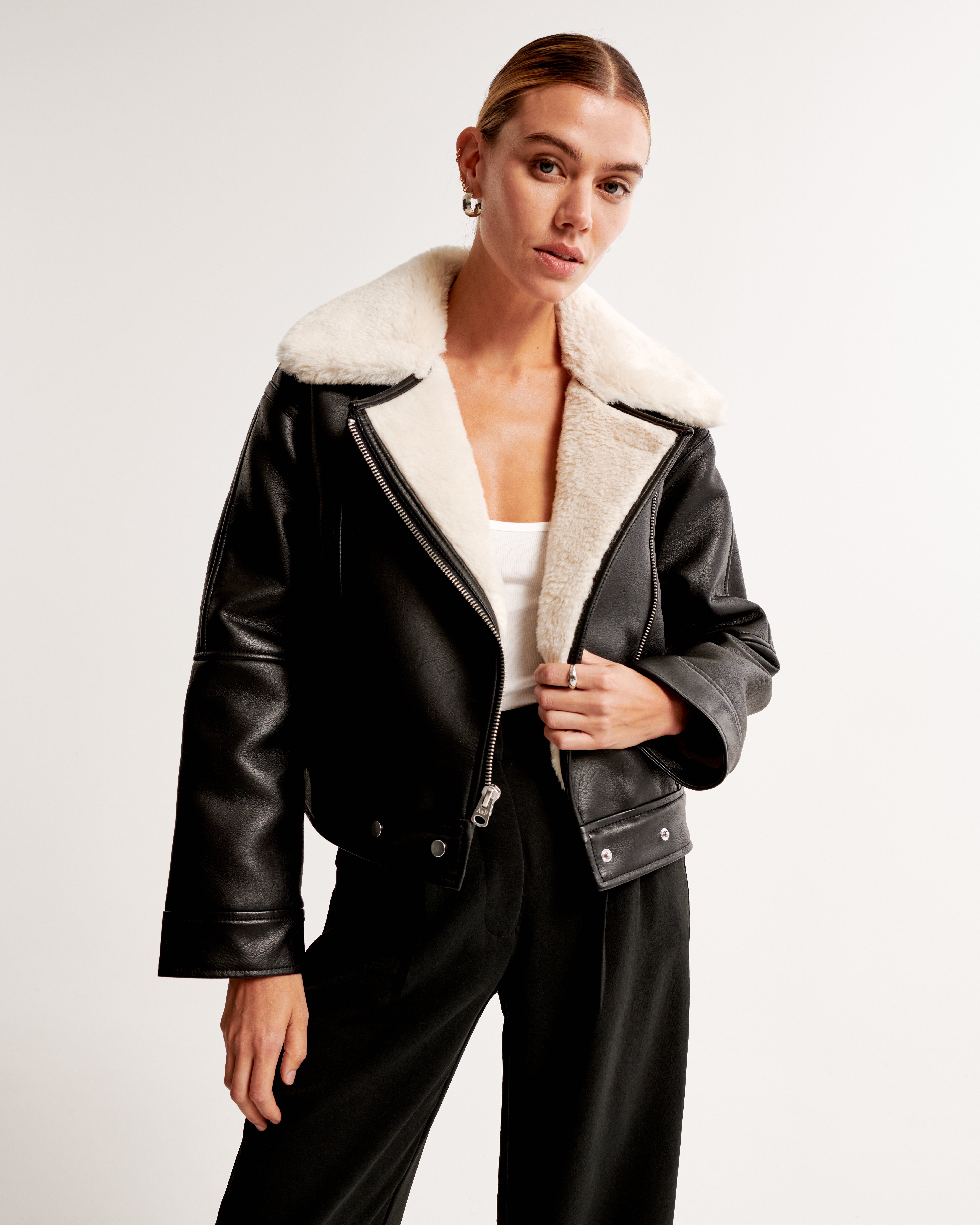 Sherpa shop biker jacket