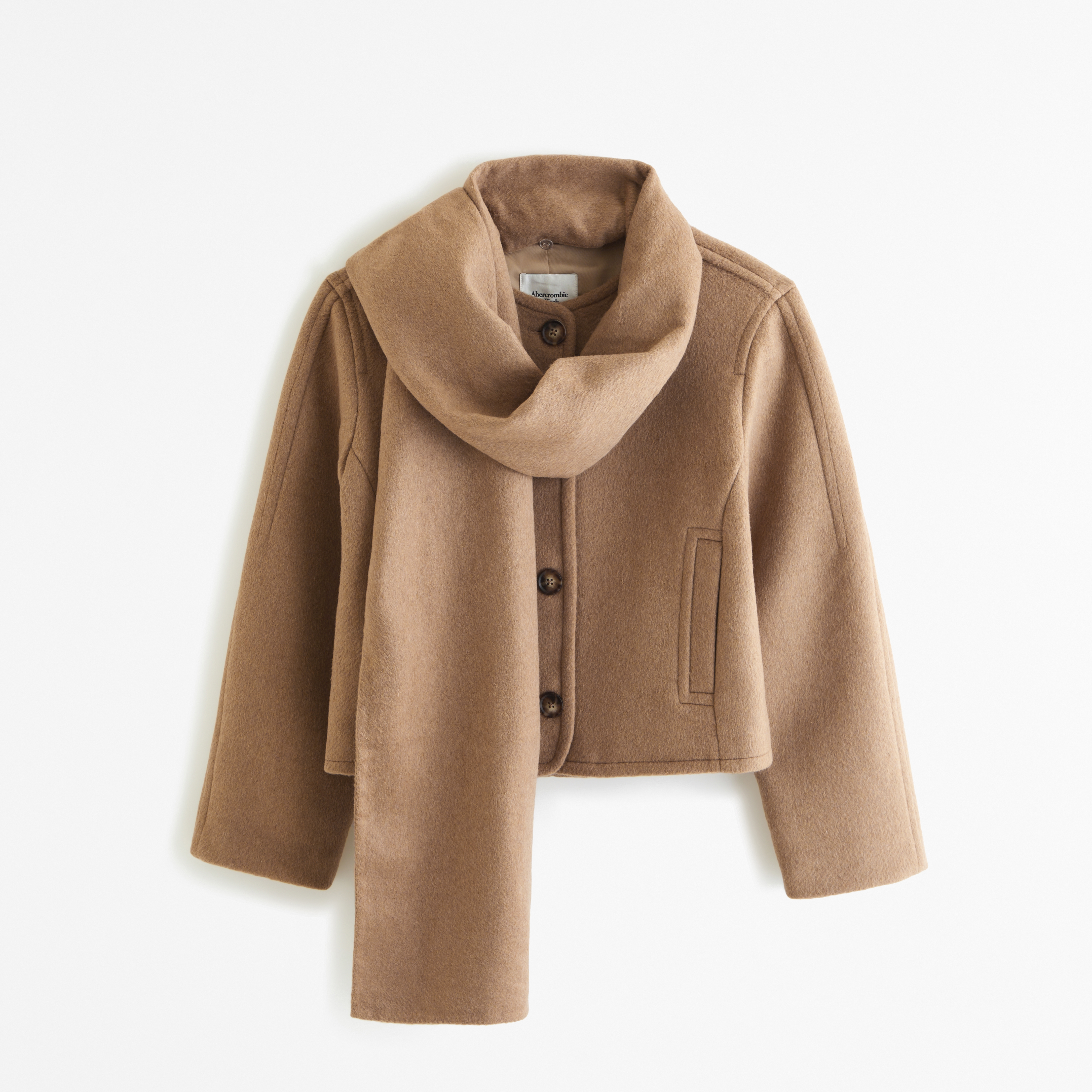 Faty wool-blend scarf coat