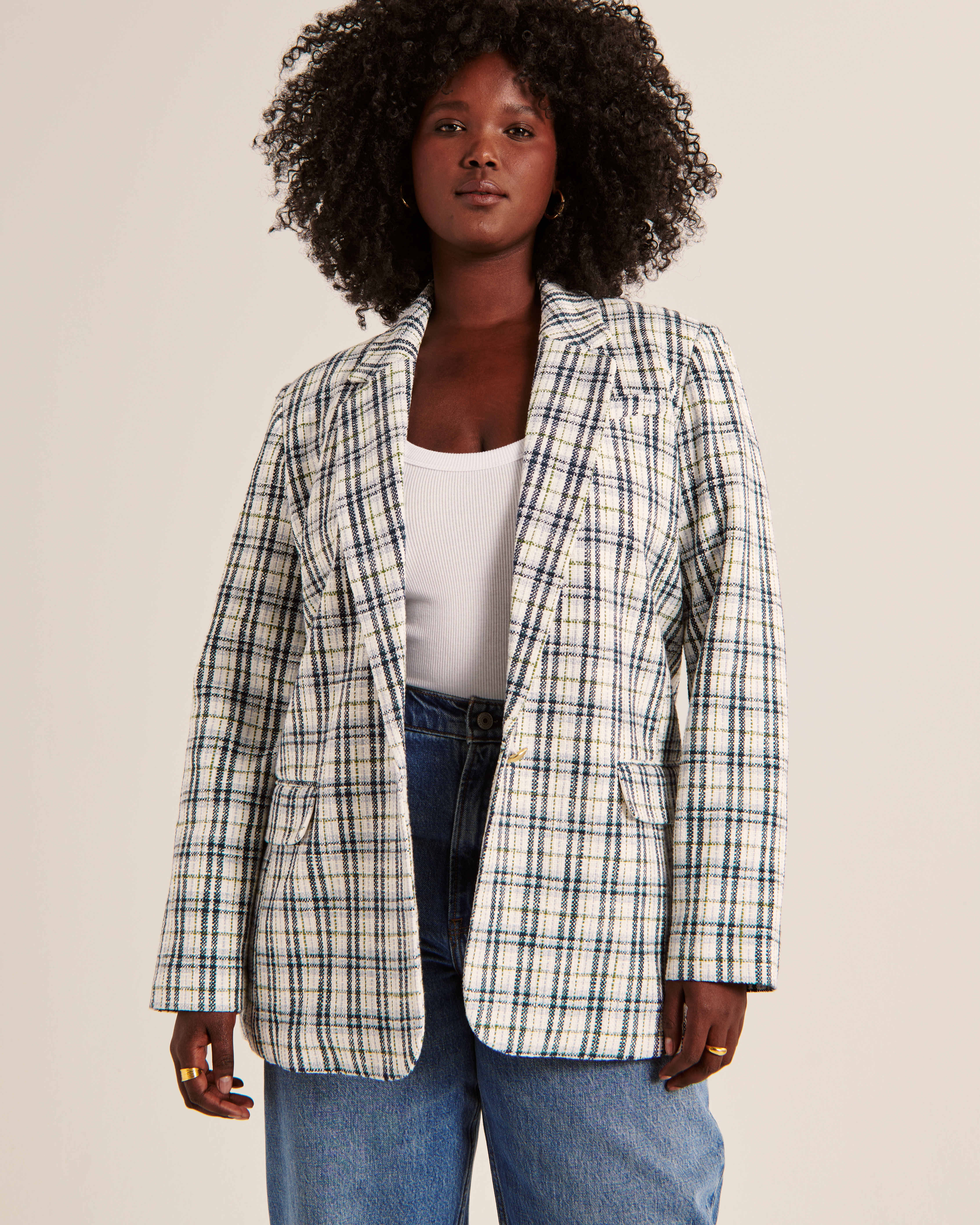 Women's Classic Tweed Blazer | Women's Clearance | Abercrombie.com