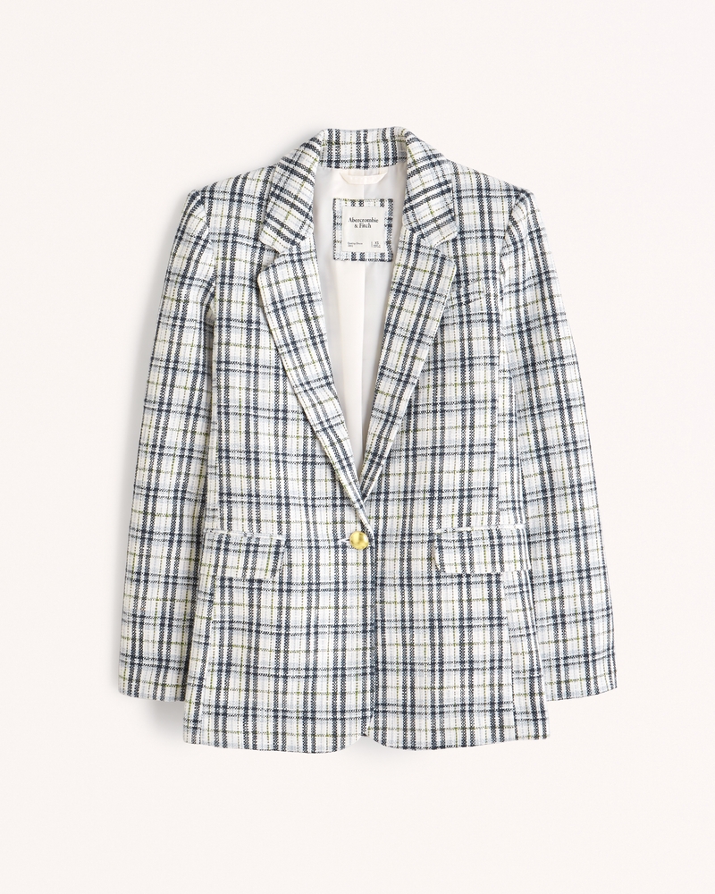 Women's Classic Tweed Blazer | Women's Clearance | Abercrombie