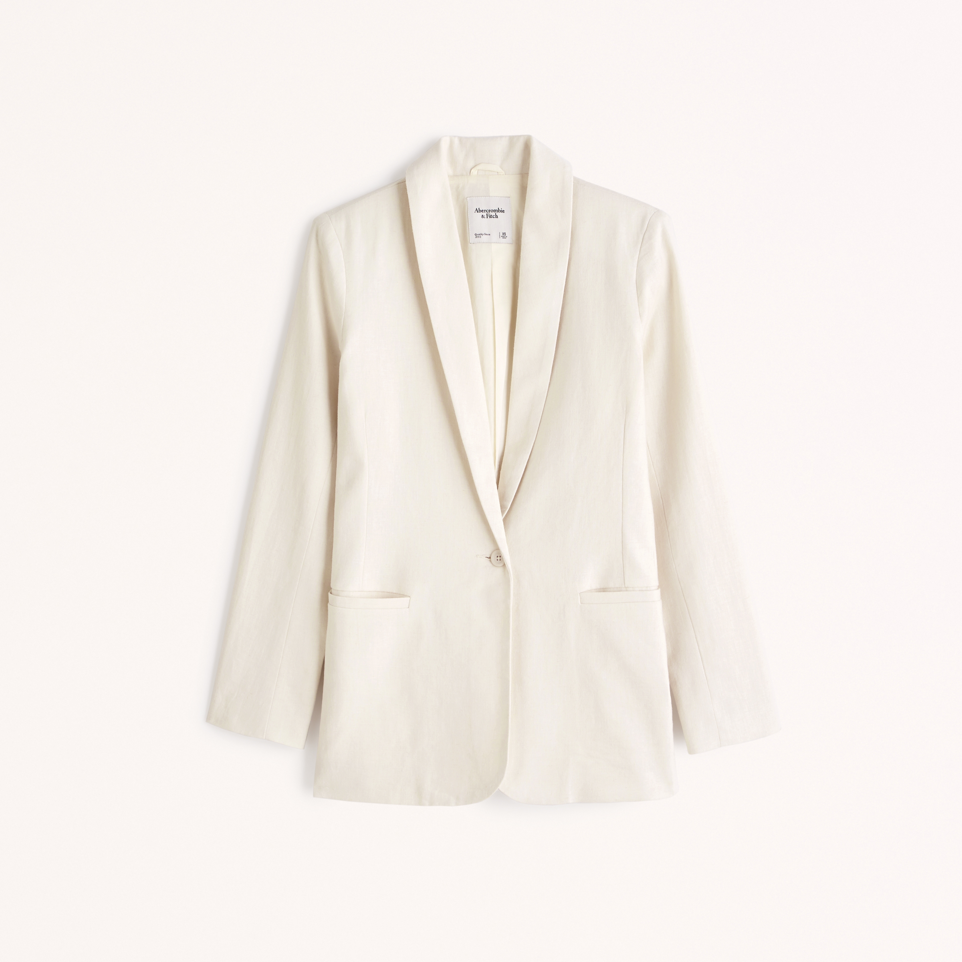 Lena Relaxed Linen-Blend Blazer