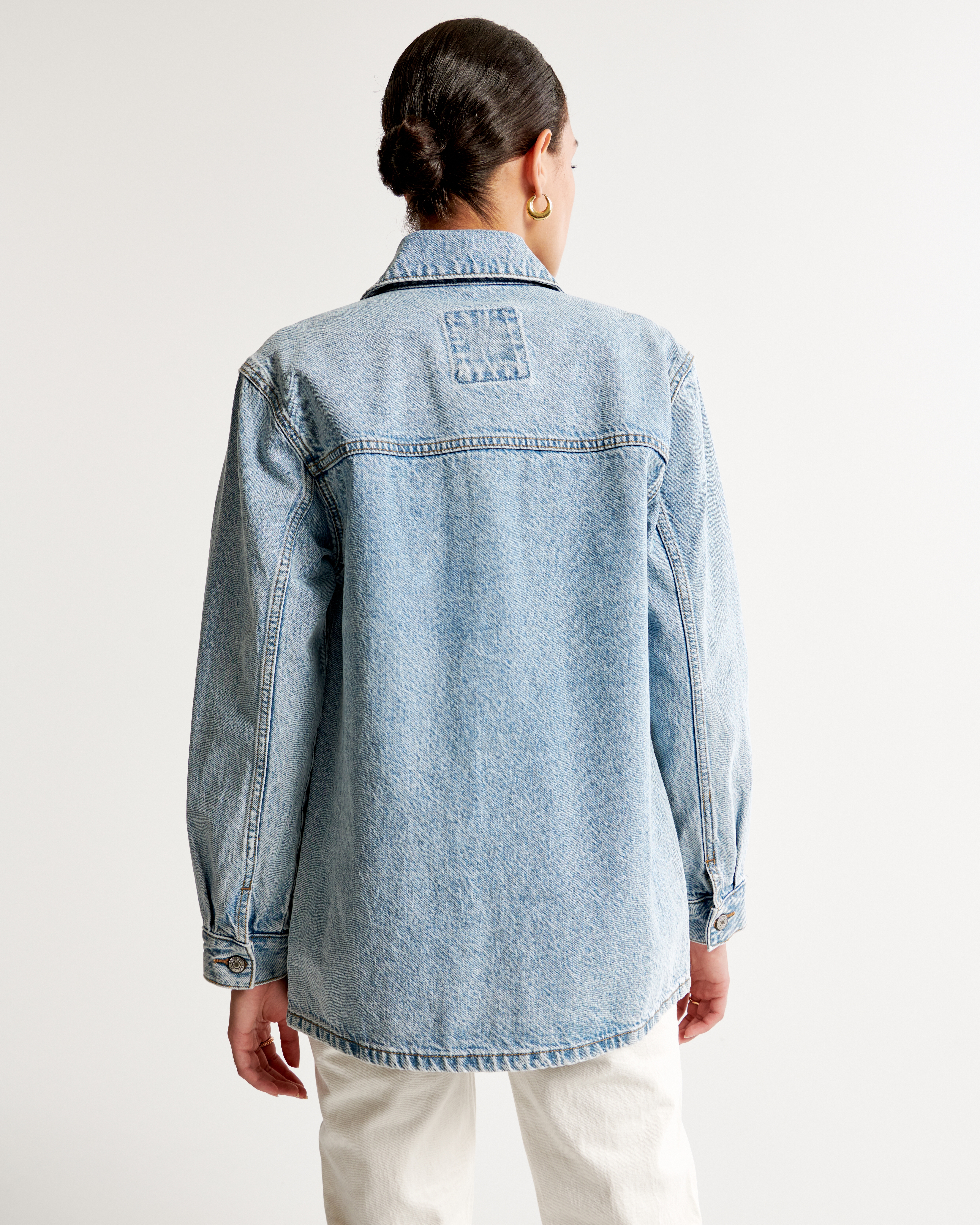 Oversized Denim Shirt Jacket