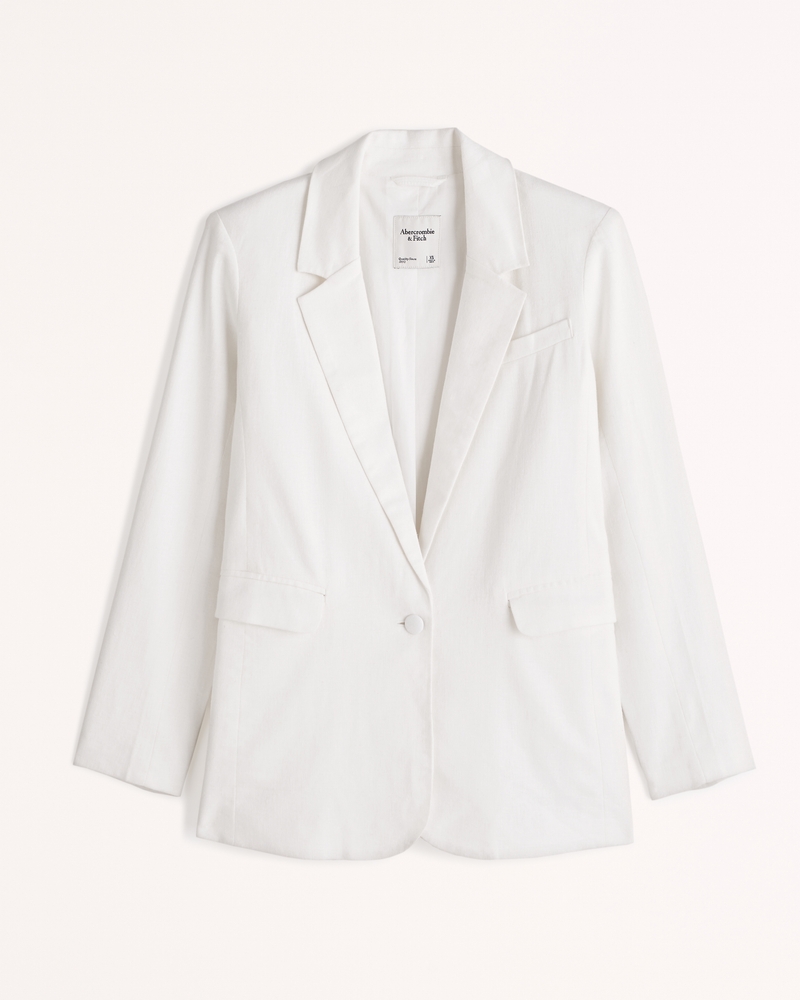 Abercrombie & Fitch Linen-Blend Blazer