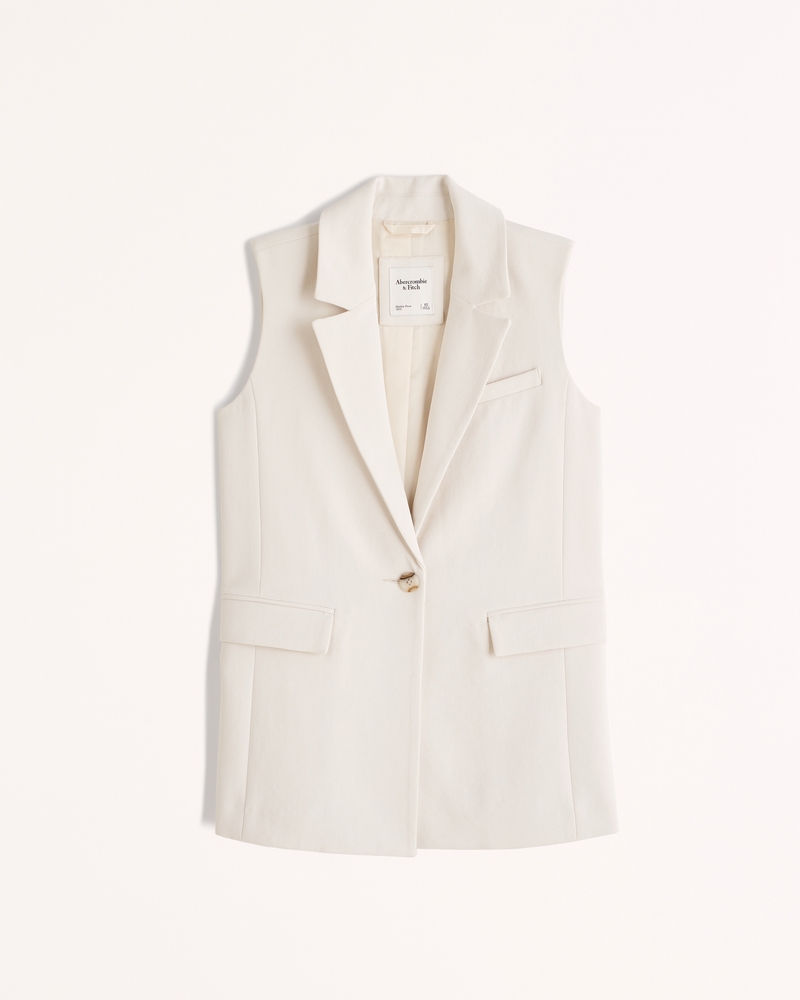 Premium Crepe Blazer Vest