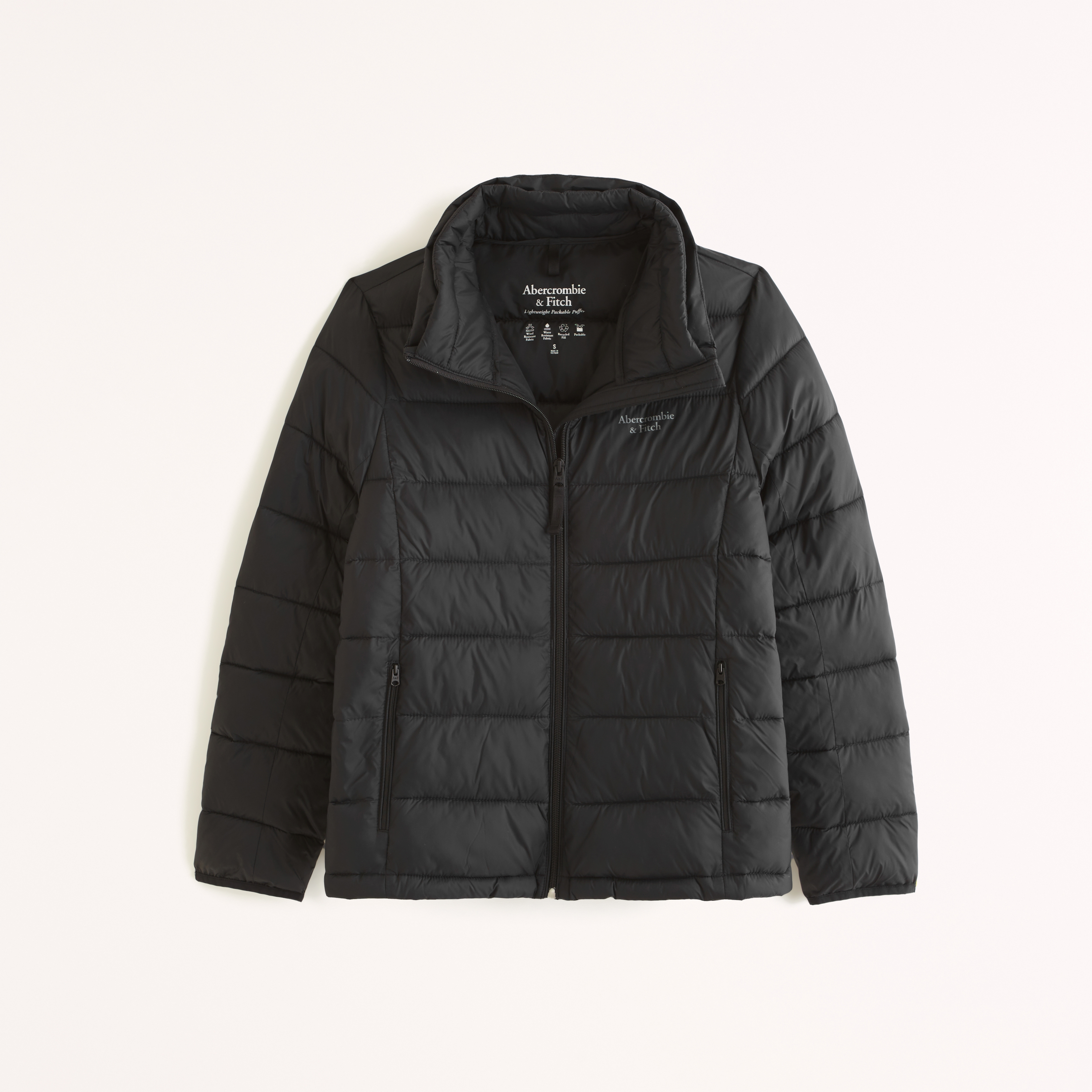 Abercrombie puffer jacket discount women's