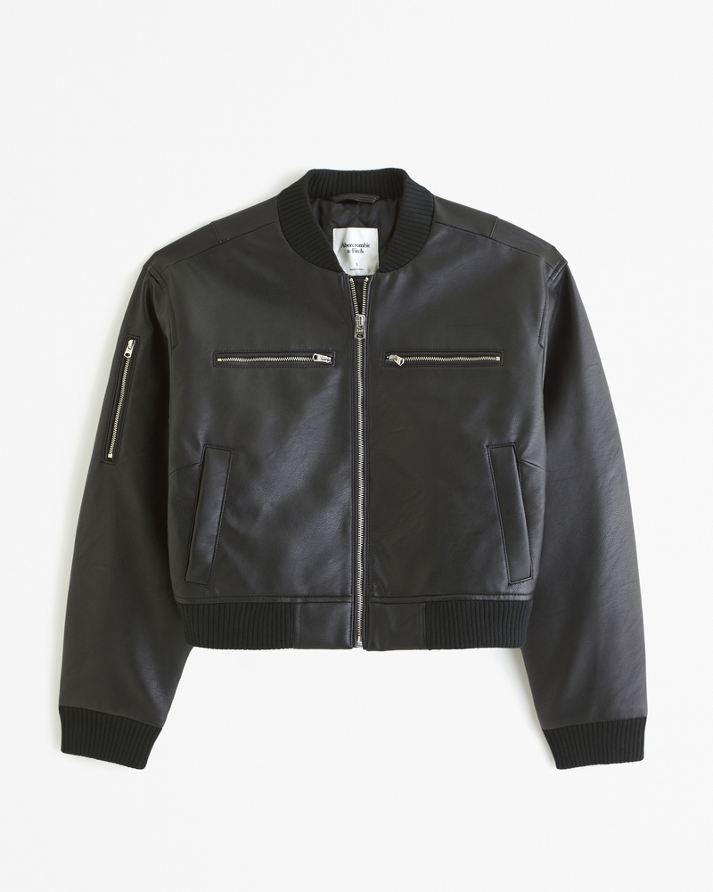 Plus Black Contrast Sleeve Graphic Bomber Jacket