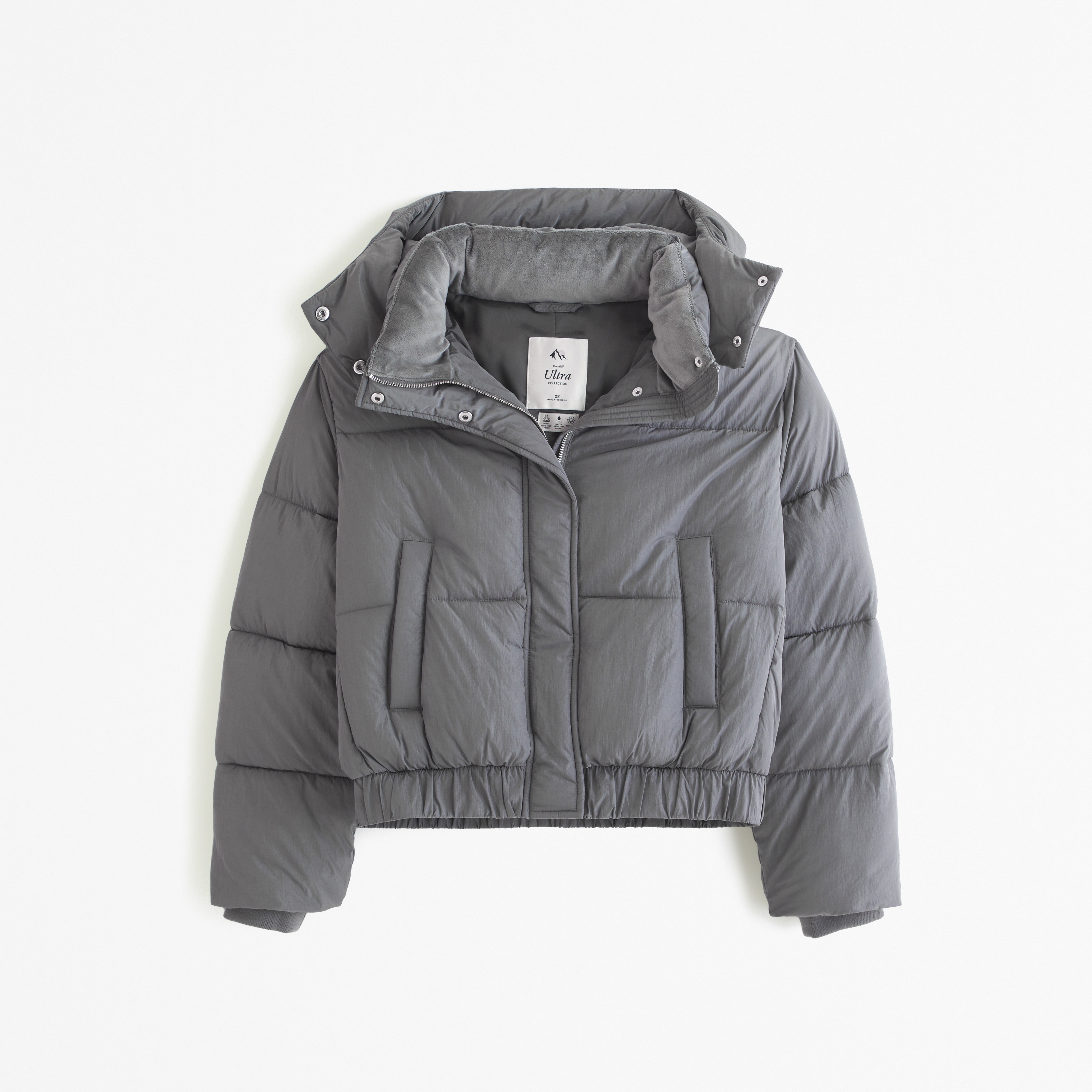 Mock neck best sale puffer jacket hollister