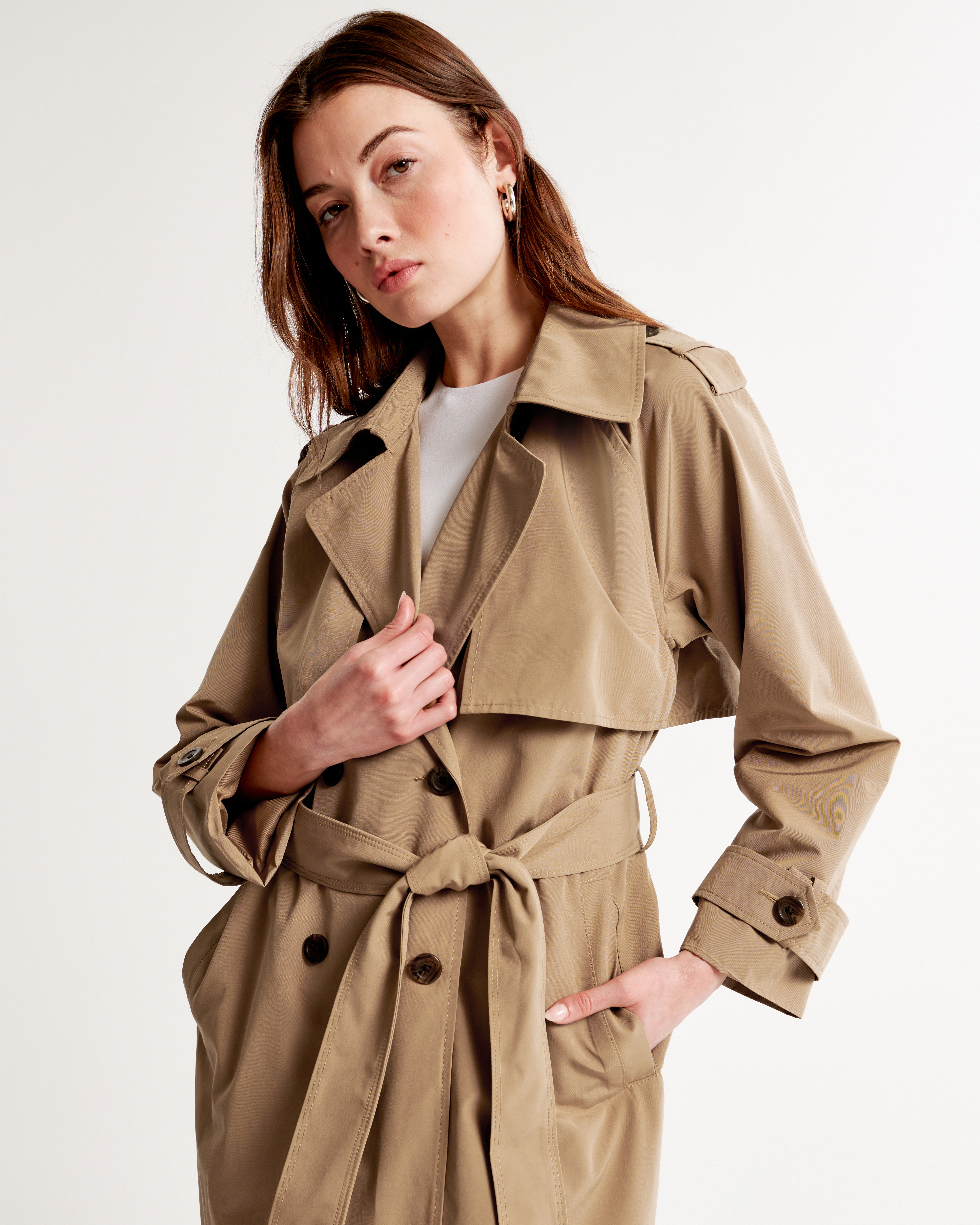 Women s Oversized Trench Coat Women s Sale Abercrombie