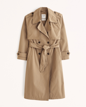 Women s Oversized Trench Coat Women s Clearance Abercrombie