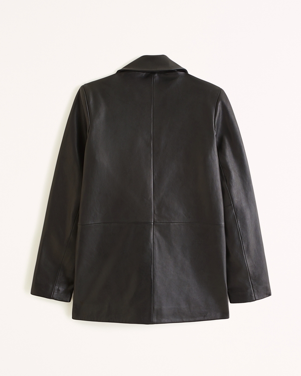 Women's Genuine Leather Blazer | Women's Coats & Jackets