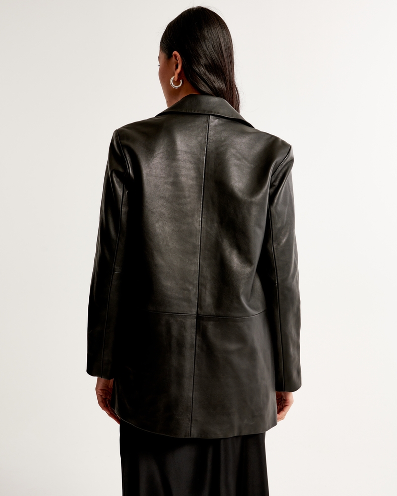 Women's Genuine Leather Blazer