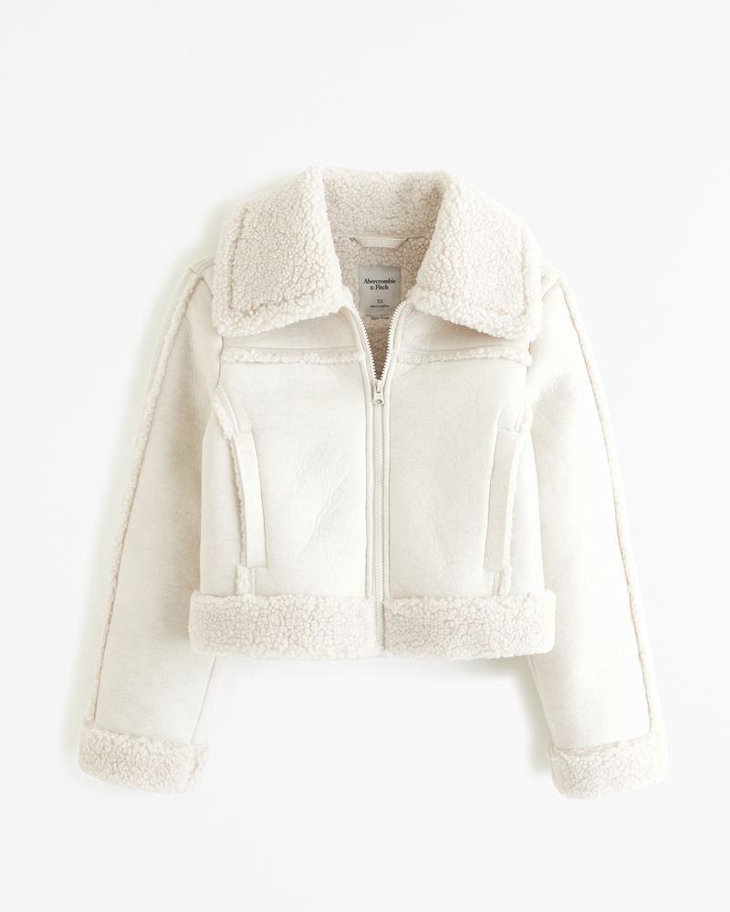 Vegan store sherpa jacket