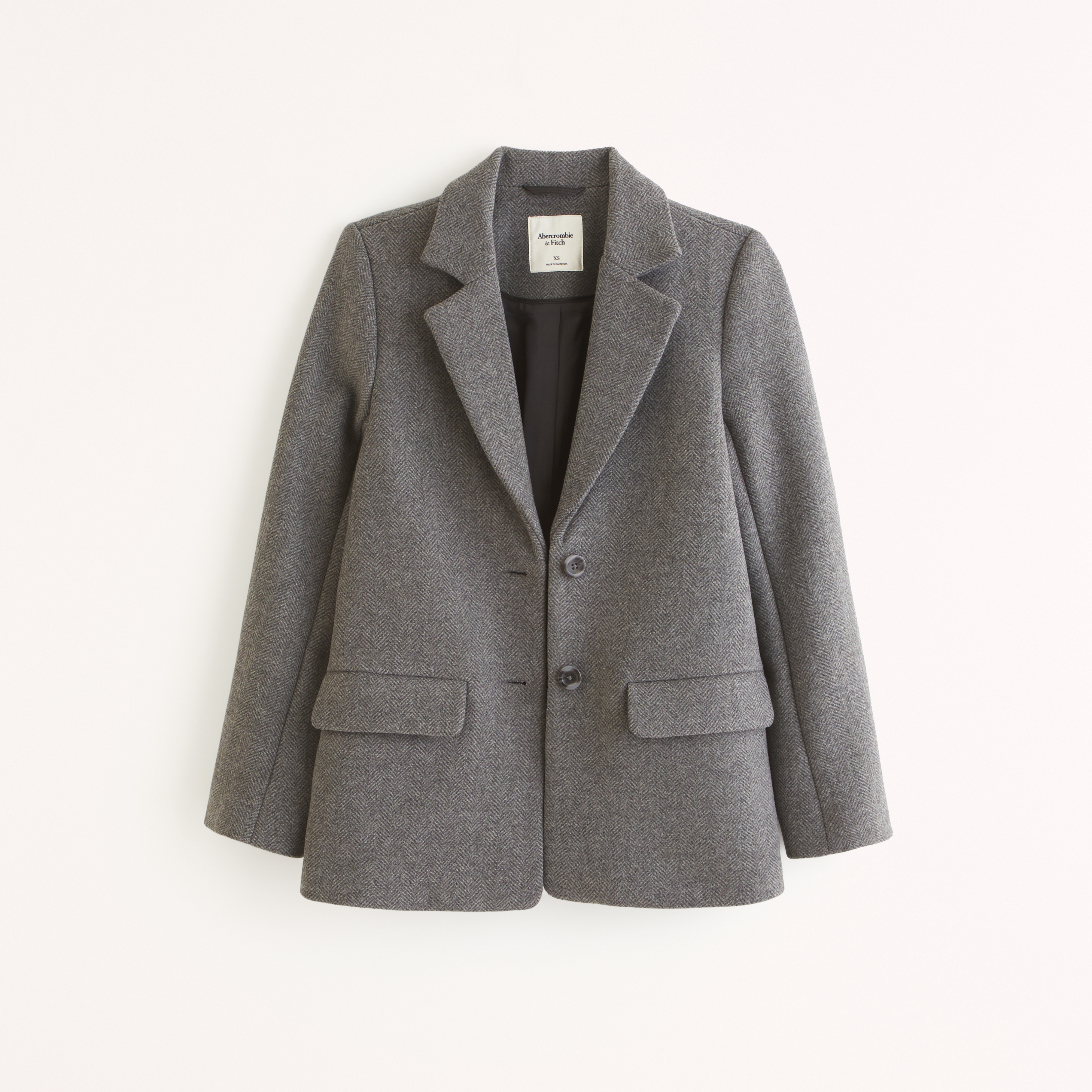 Heavyweight Wool-Blend Blazer Coat