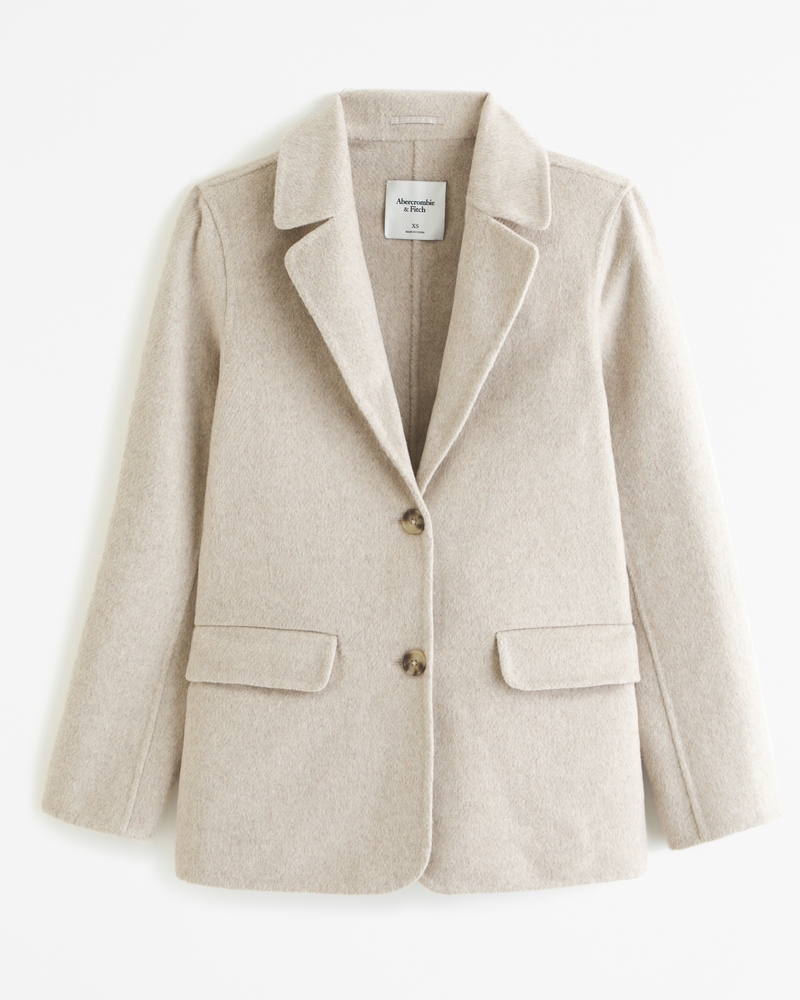 Wool blend sale blazer coat abercrombie