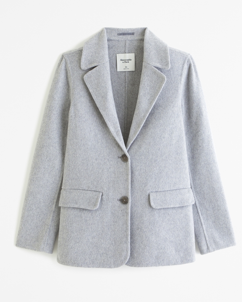 Heavyweight Wool-Blend Blazer Coat curated on LTK