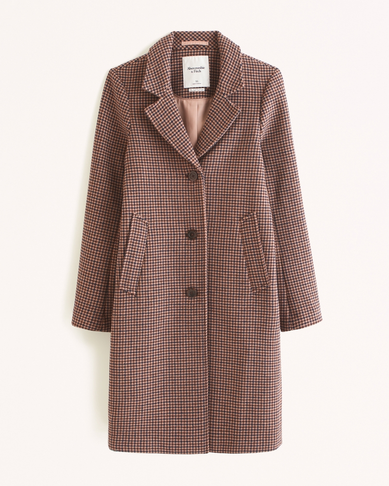 Abercrombie wool blend clearance overcoat