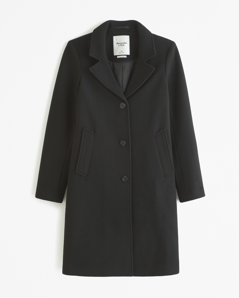 Classic Tailored Coat - Black