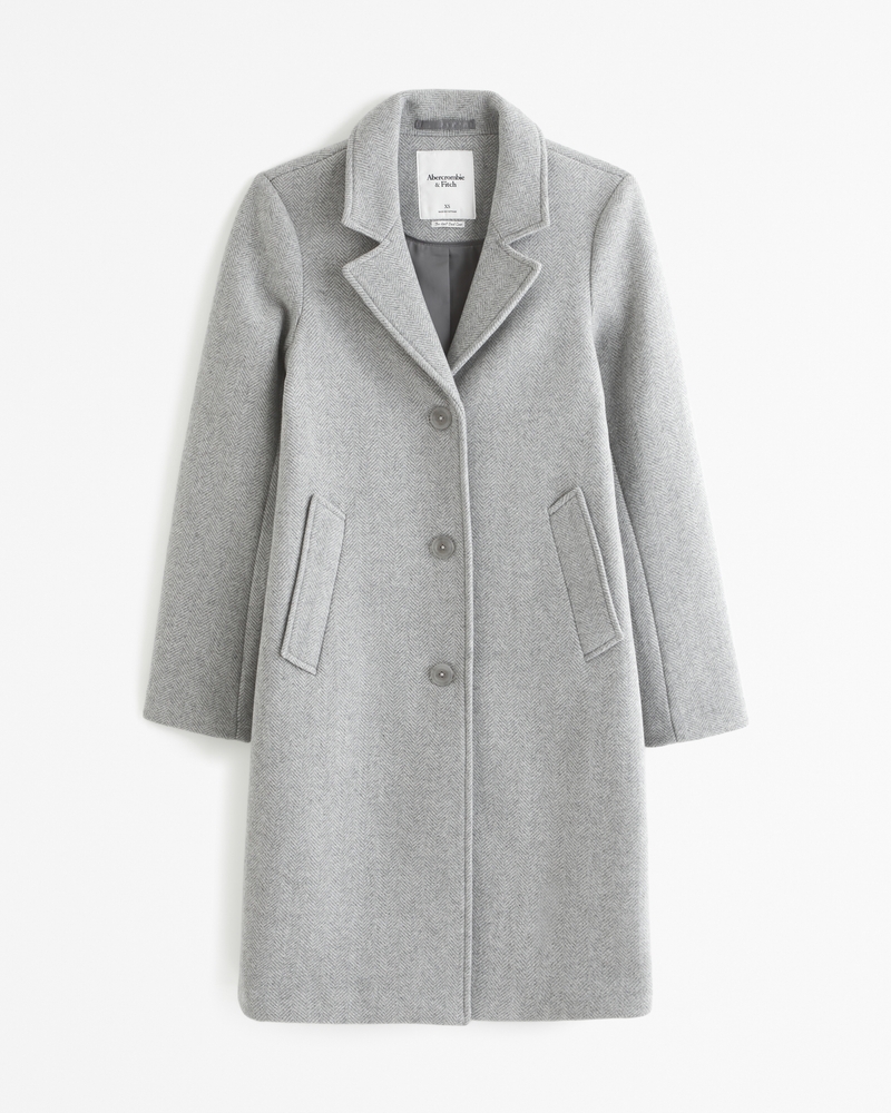 Women's Wool-Blend Dad Coat | Women's Coats & Jackets