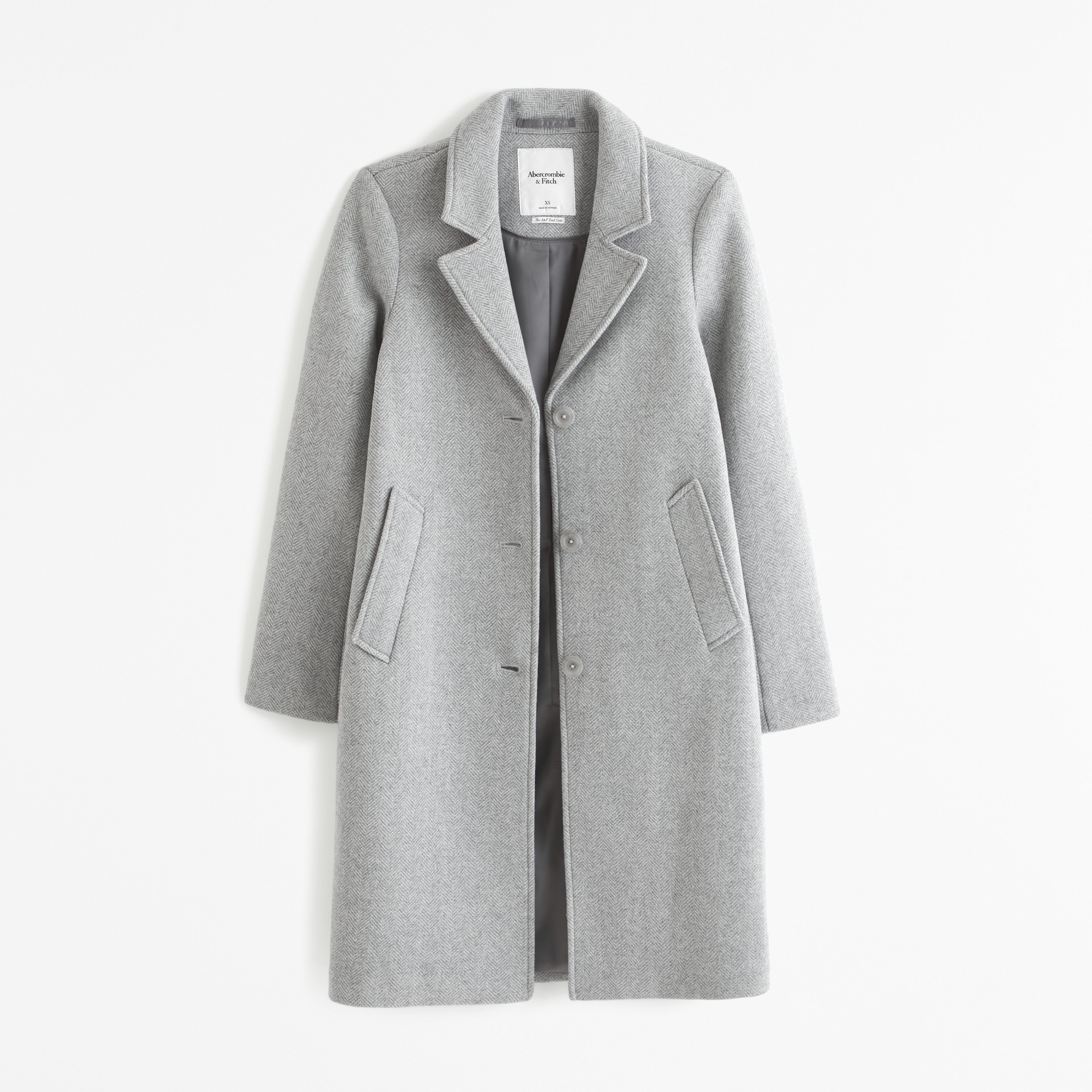 Women's Wool-Blend Dad Coat | Women's Clearance | Abercrombie.com