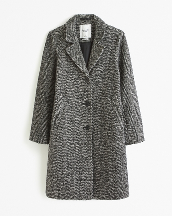Women's Textured Dad Coat | Women's Sale | Abercrombie.com