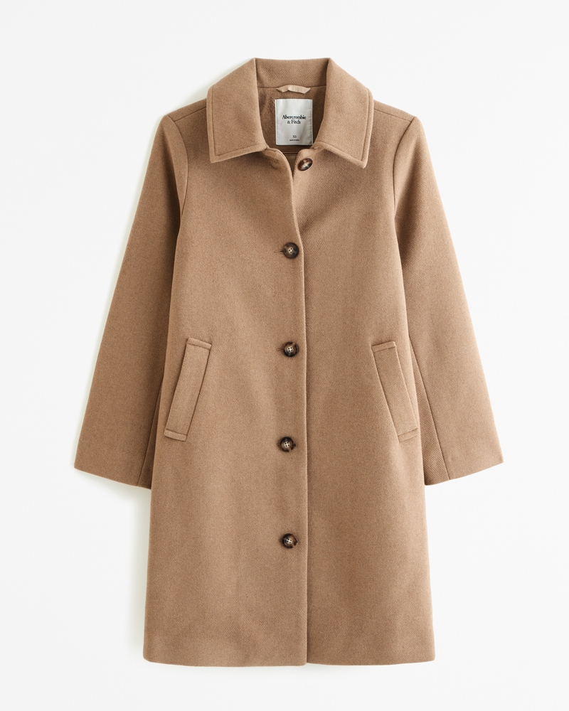 Women's Wool-Blend Mod Coat | Women's Coats & Jackets