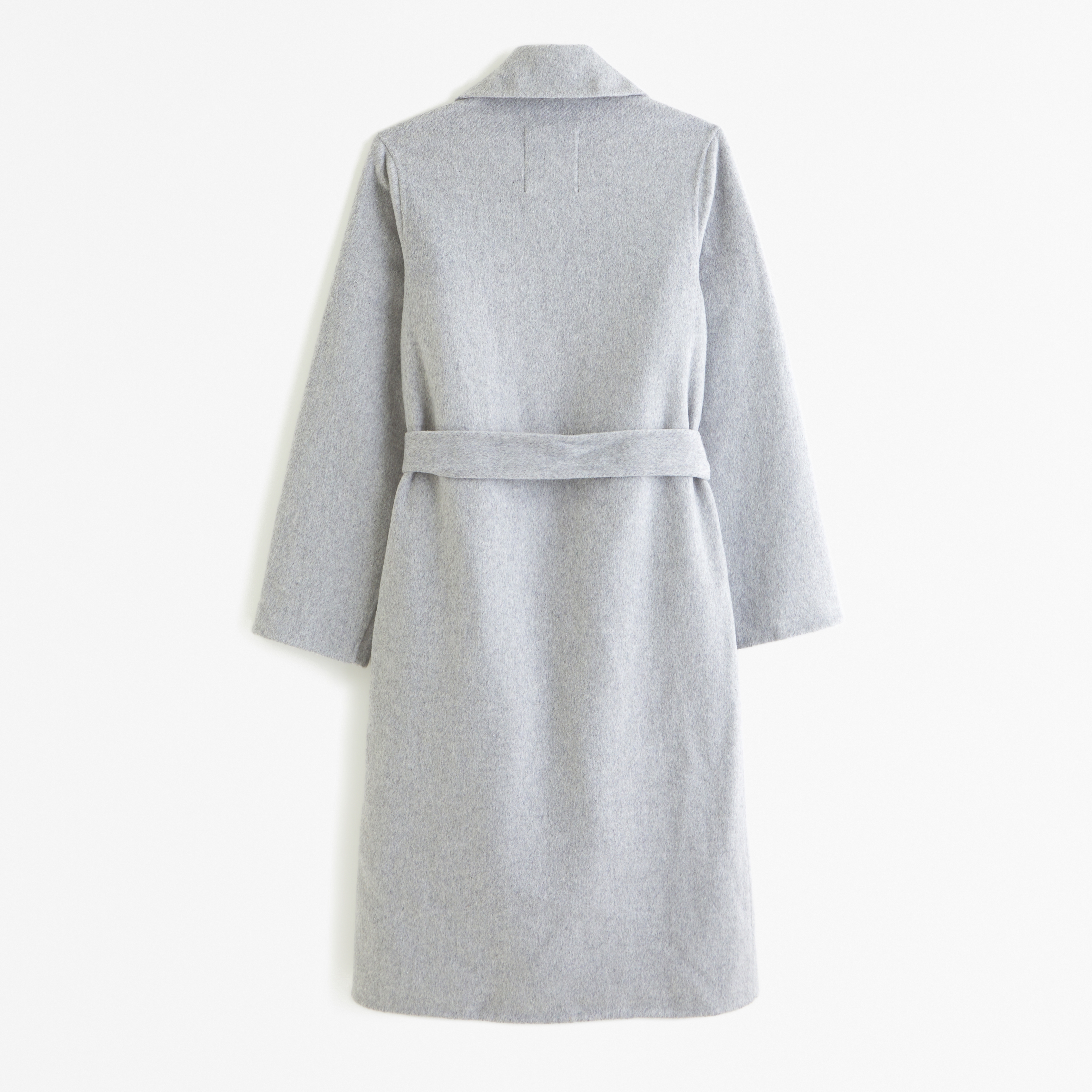 Wool-Blend Belted Blanket Coat