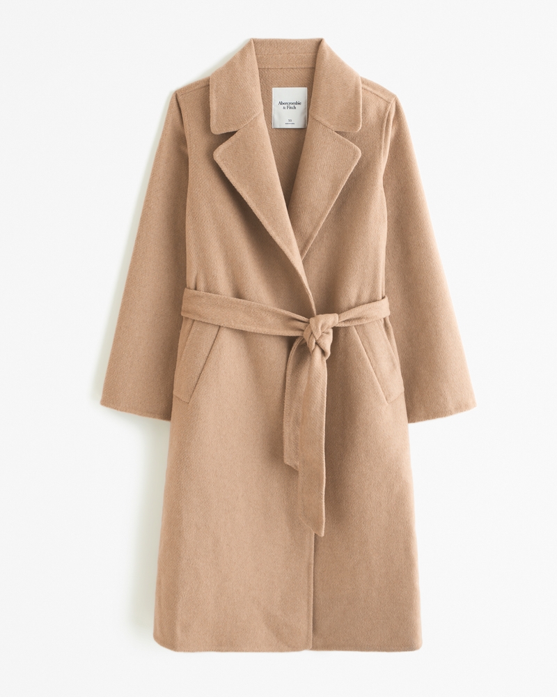 Women's Wool-Blend Belted Blanket Coat | Women's Coats & Jackets