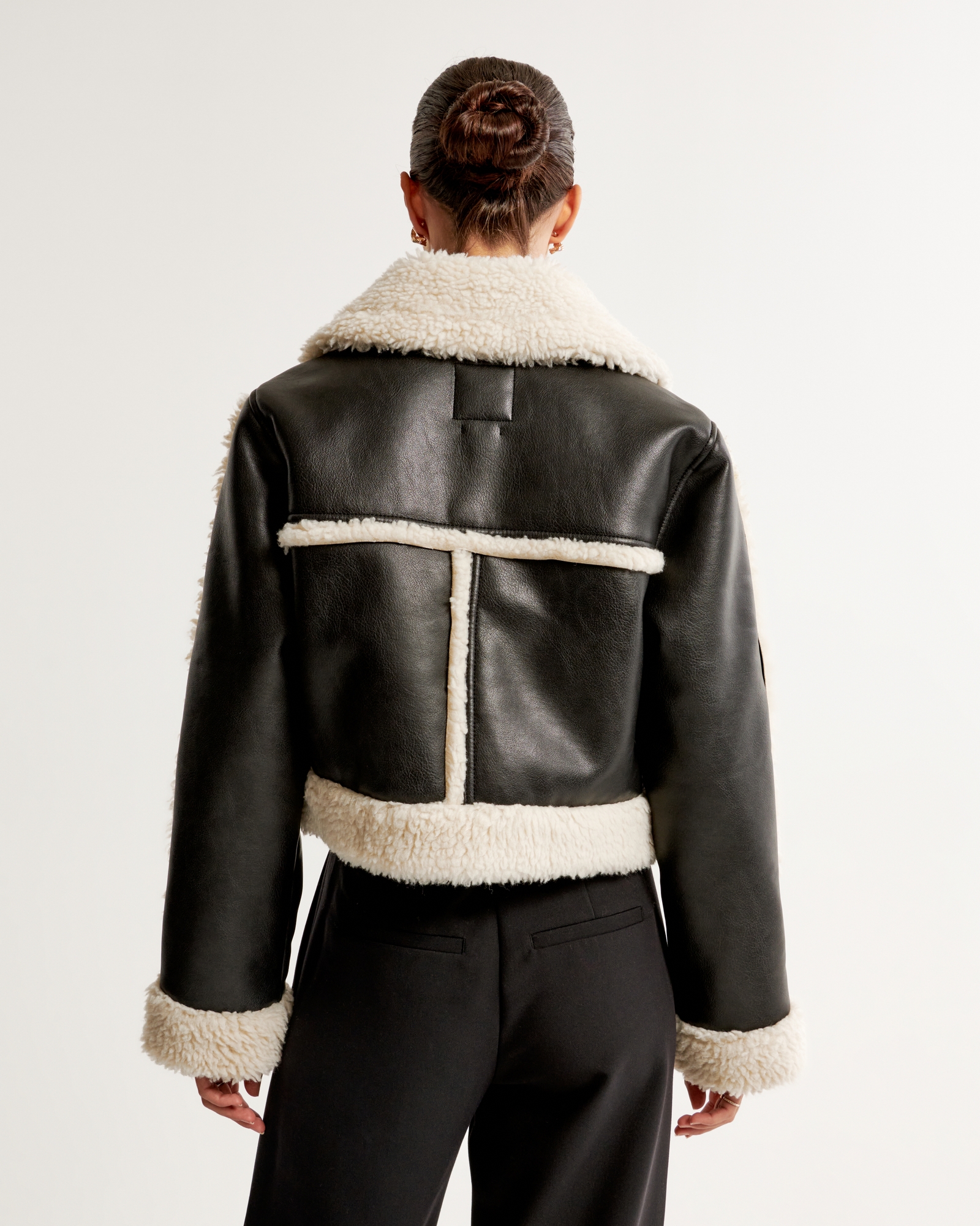 Women's Cropped Faux Fur Jacket  High-end Vegan Fur Bomber Coat – Alice  Walk