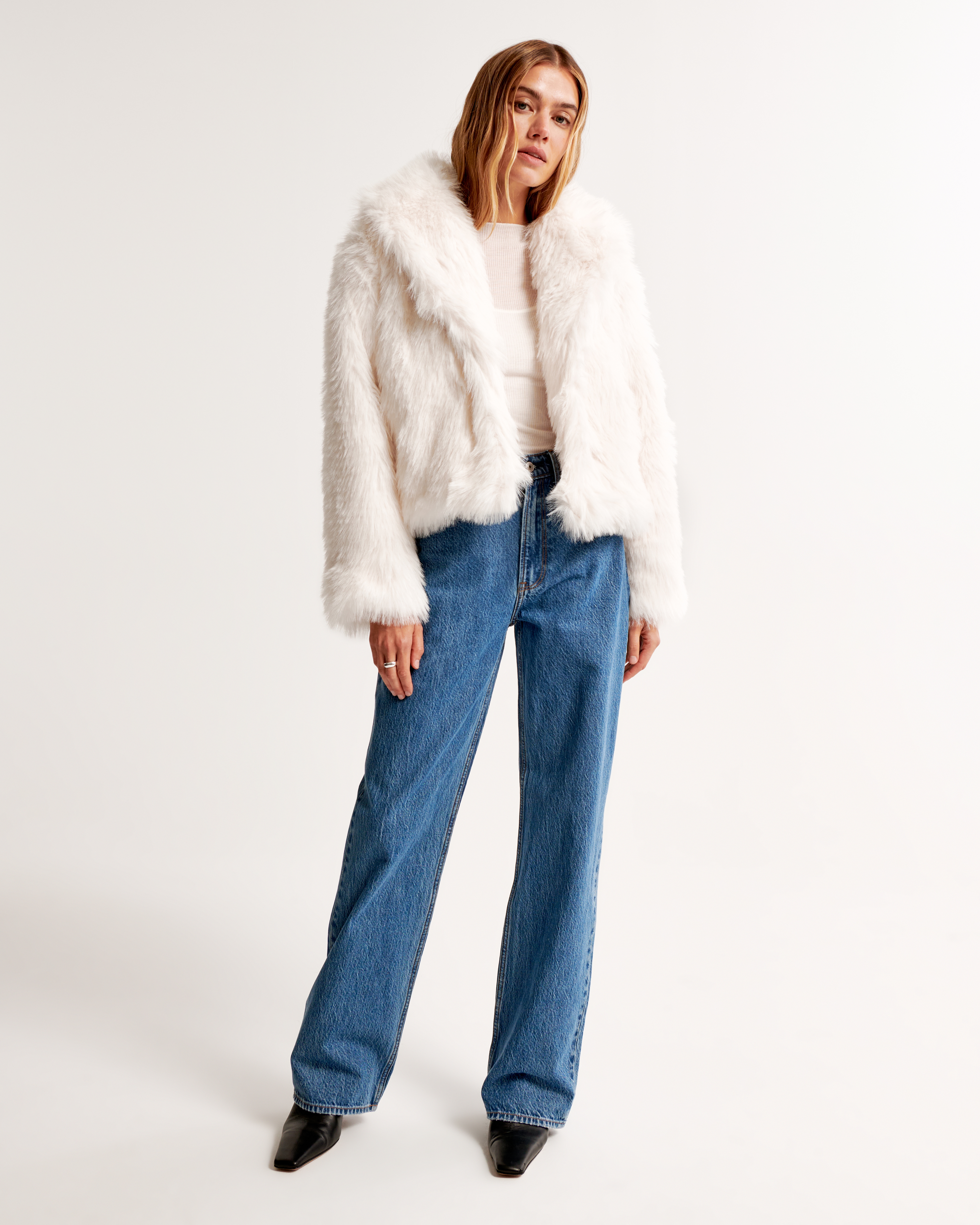 Abercrombie luxe hotsell faux fur coat