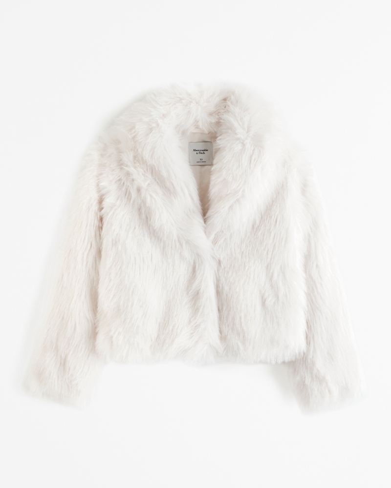 Fitted faux fur on sale coat