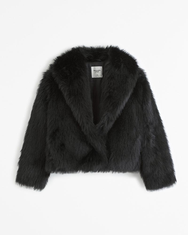  Black Faux Fur