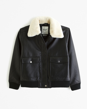 Vegan aviator jacket online