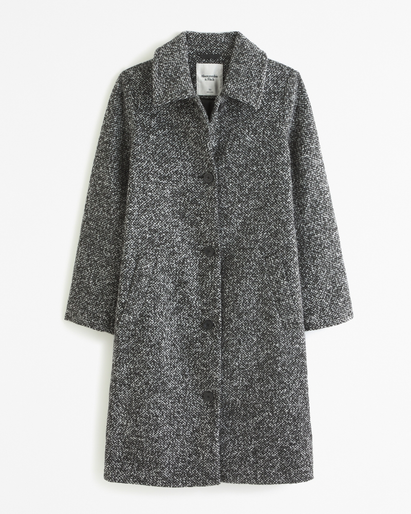 Women's Textured Mod Coat | Women's Coats & Jackets | Abercrombie.com