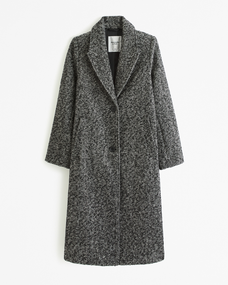 Classic Tailored Fit Wool Topcoat