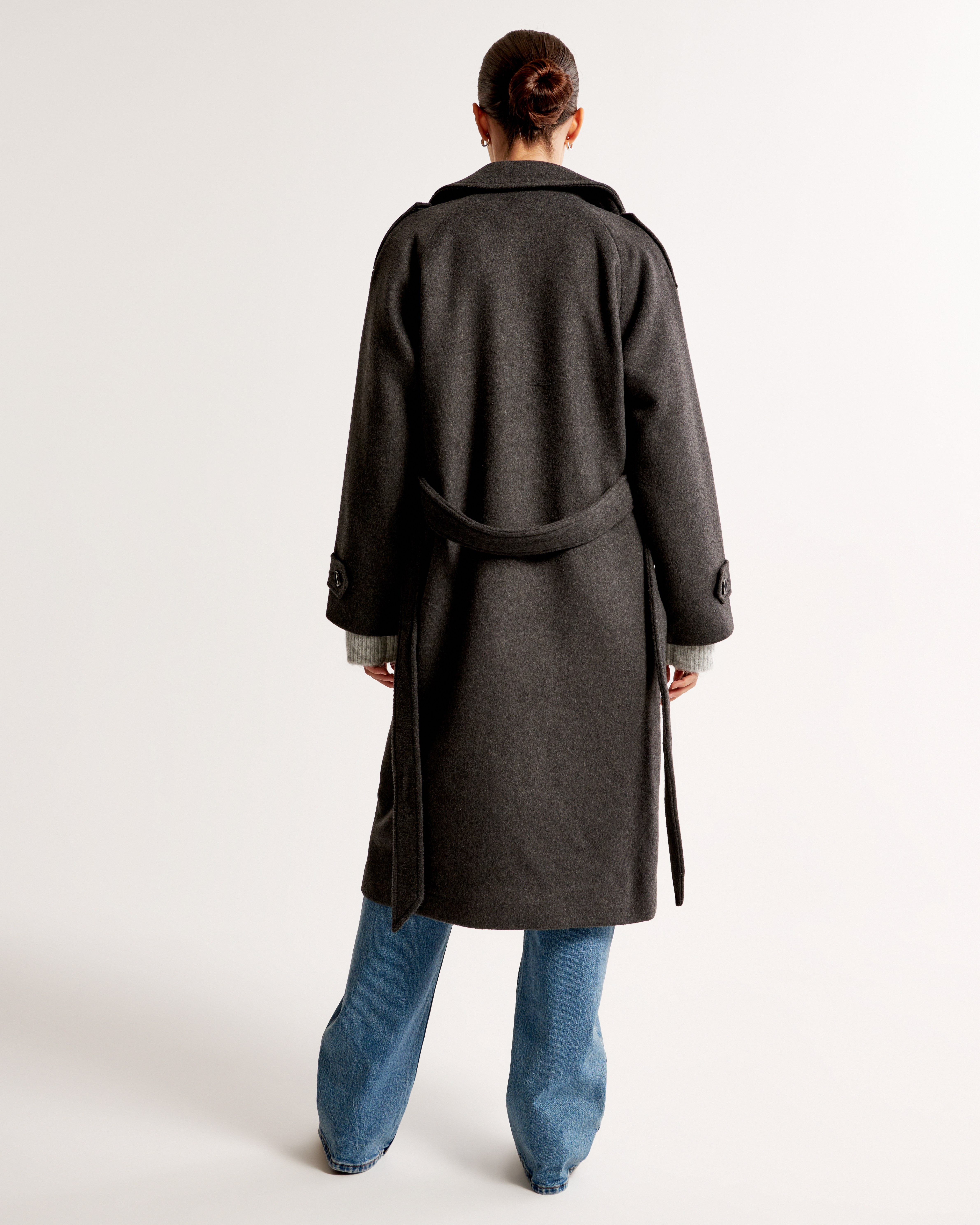 Topshop trench 2024 coat with wool