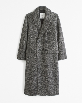CAPPOTTO LUNGO IN LANA DOPPIATA CON CINTURA - MARRONE | IT