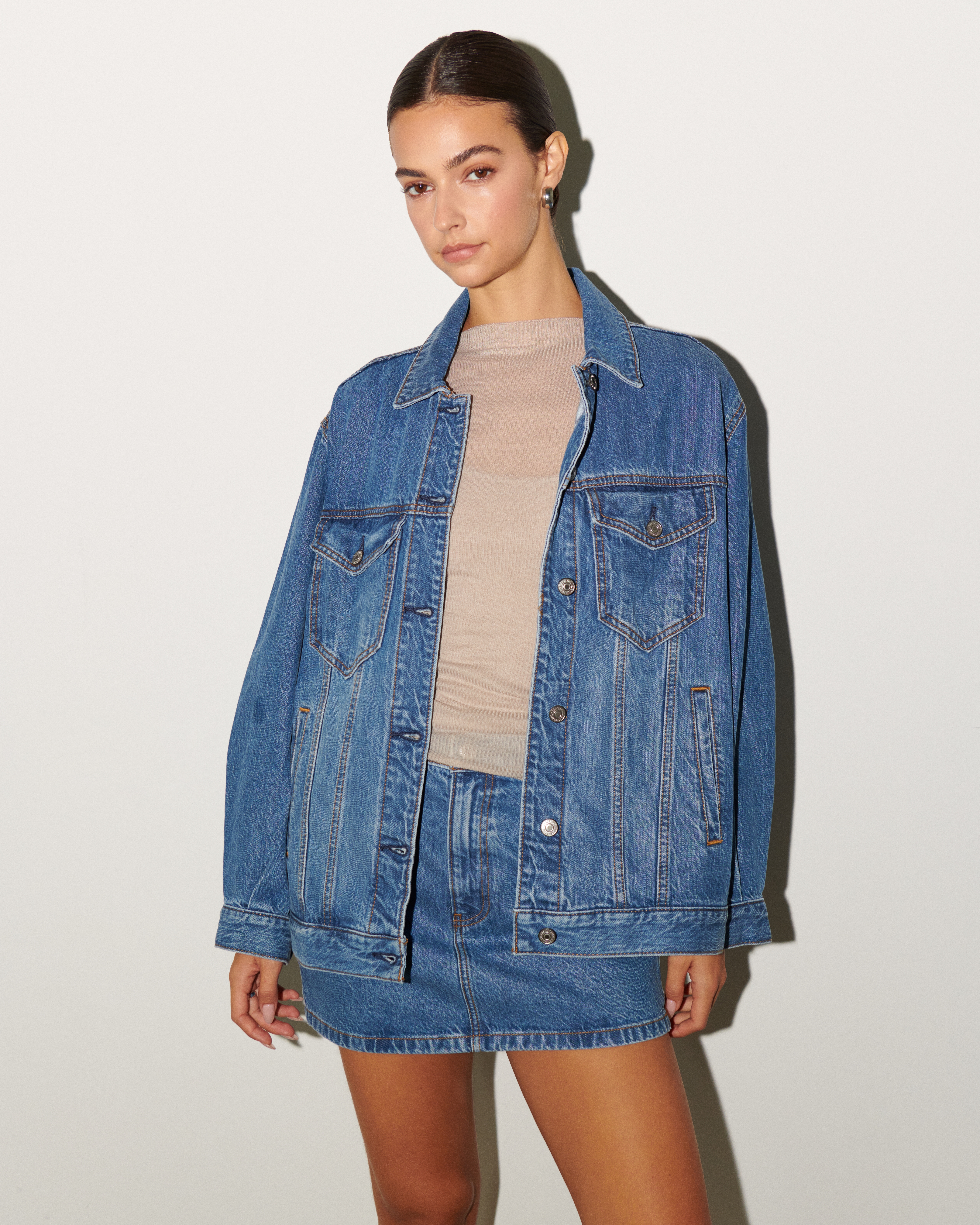 Abercrombie womens deals denim jacket