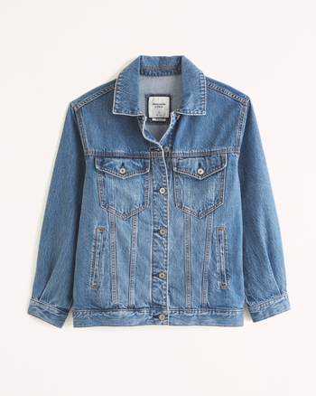 Women's Denim Trucker Jacket | Women's Coats & Jackets | Abercrombie.com