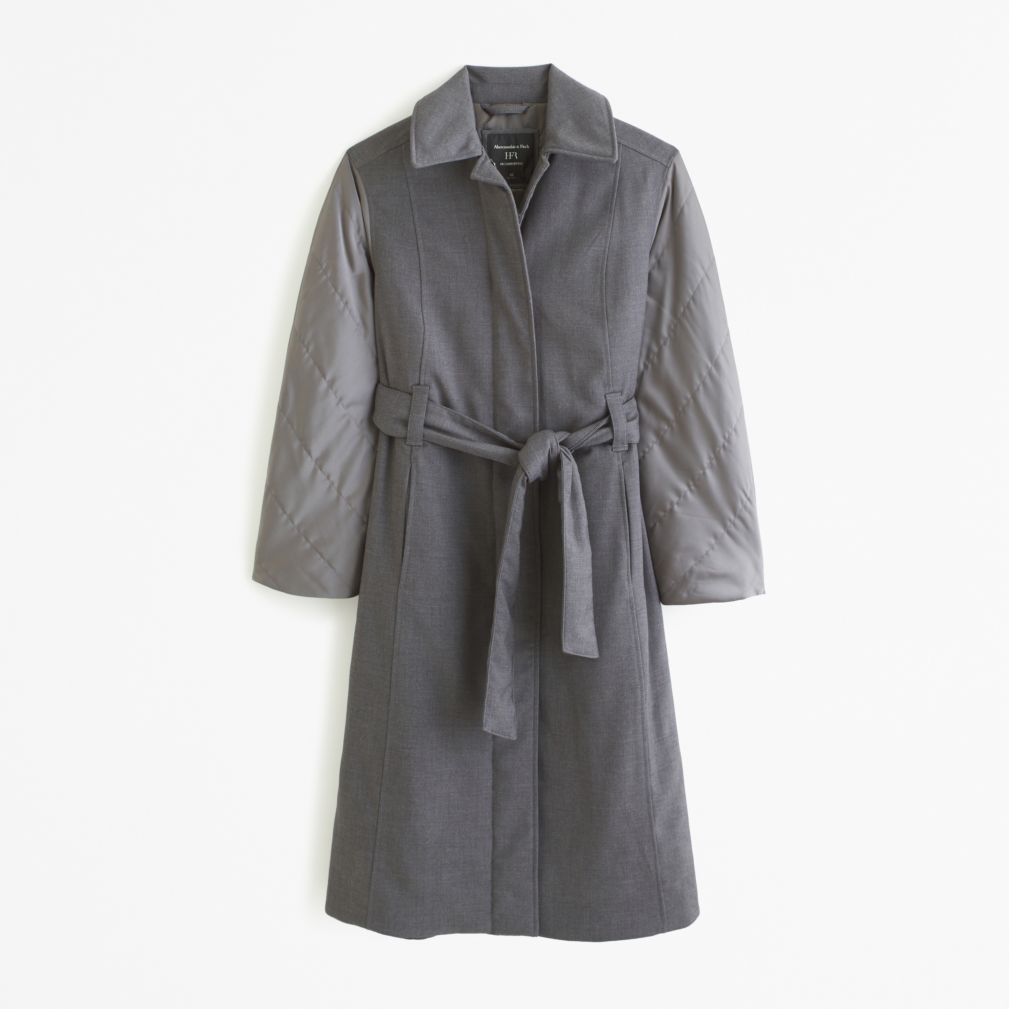 Women's Quilted Sleeve Trench Coat | Women's Coats & Jackets