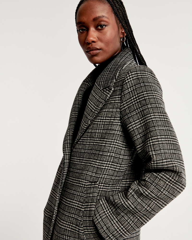 Women's Wool-Blend Tailored Topcoat, Women's Coats & Jackets