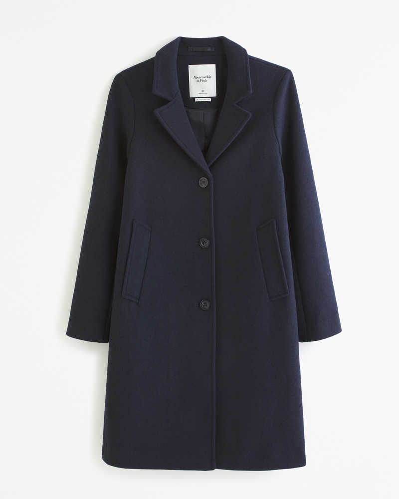 Women s Wool Blend Dad Coat Women s Clearance Abercrombie