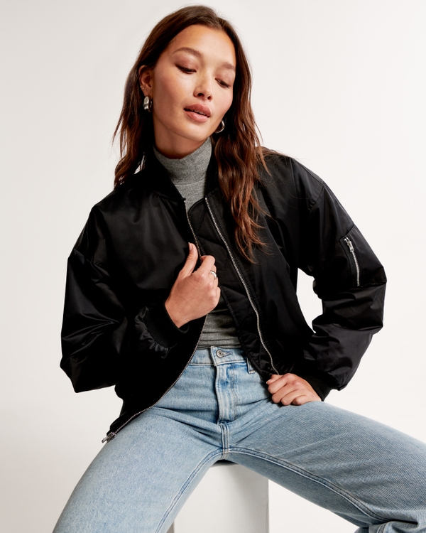 Nylon Bomber Jacket