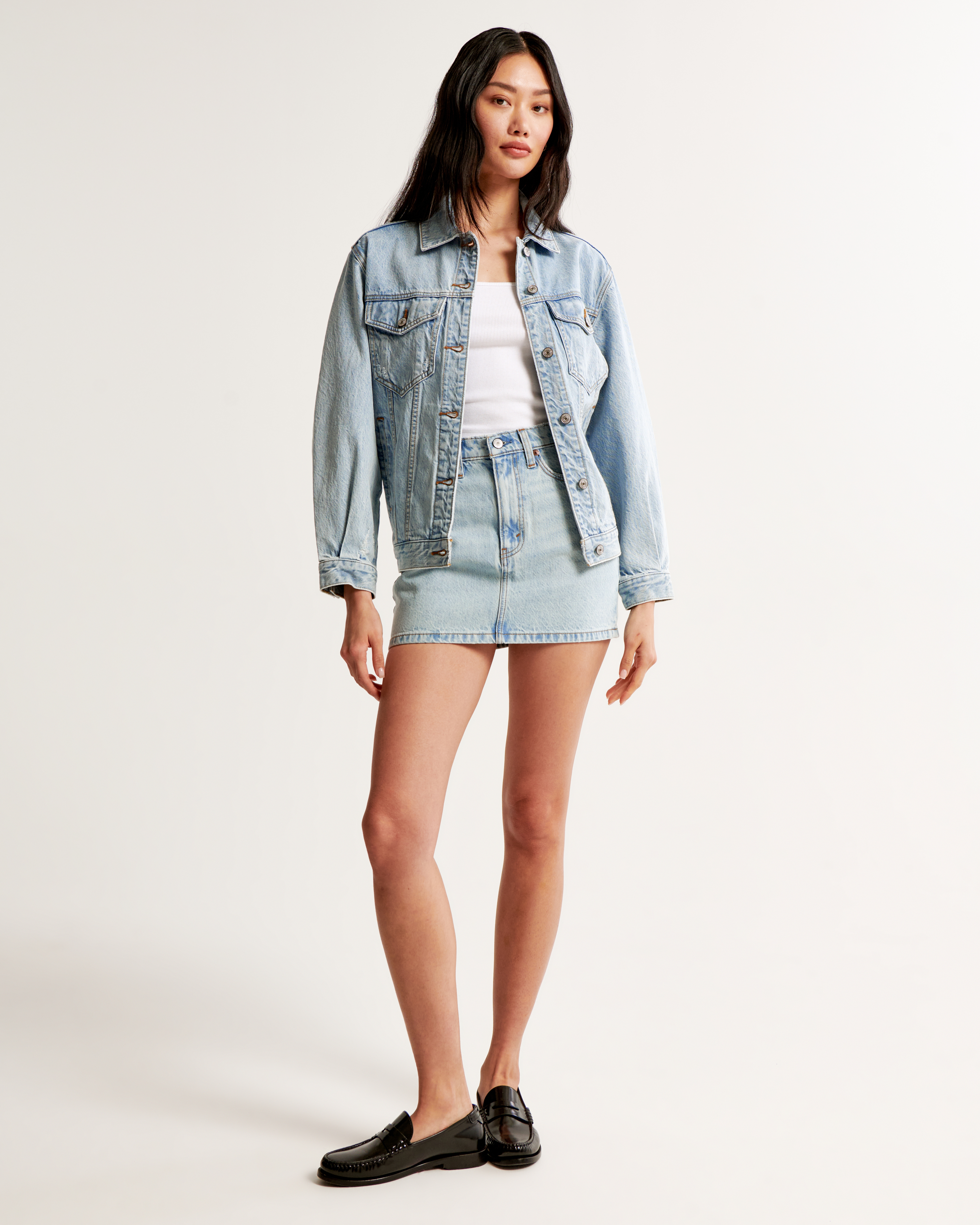 Abercrombie oversized denim store jacket