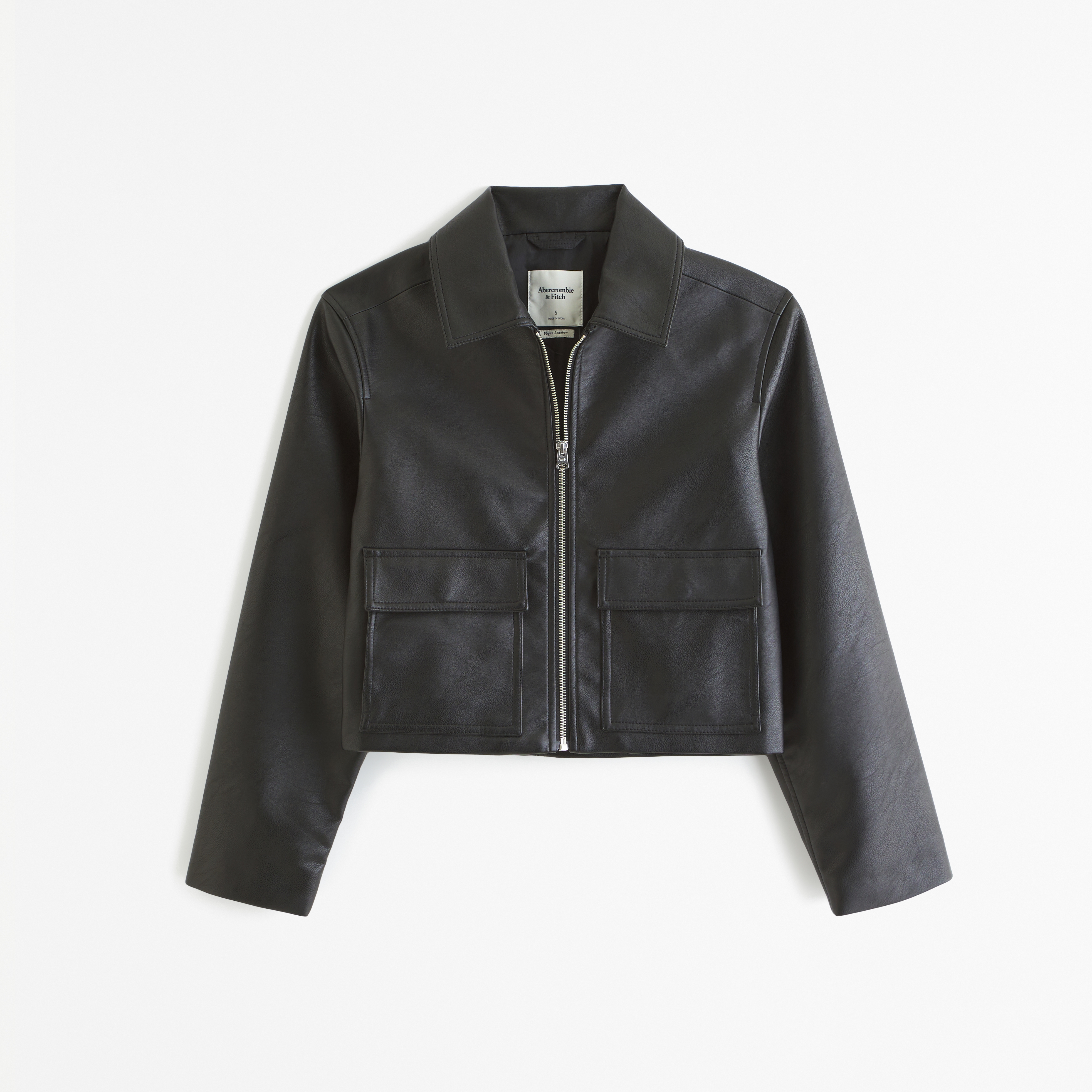 Abercrombie and 2024 fitch leather jacket