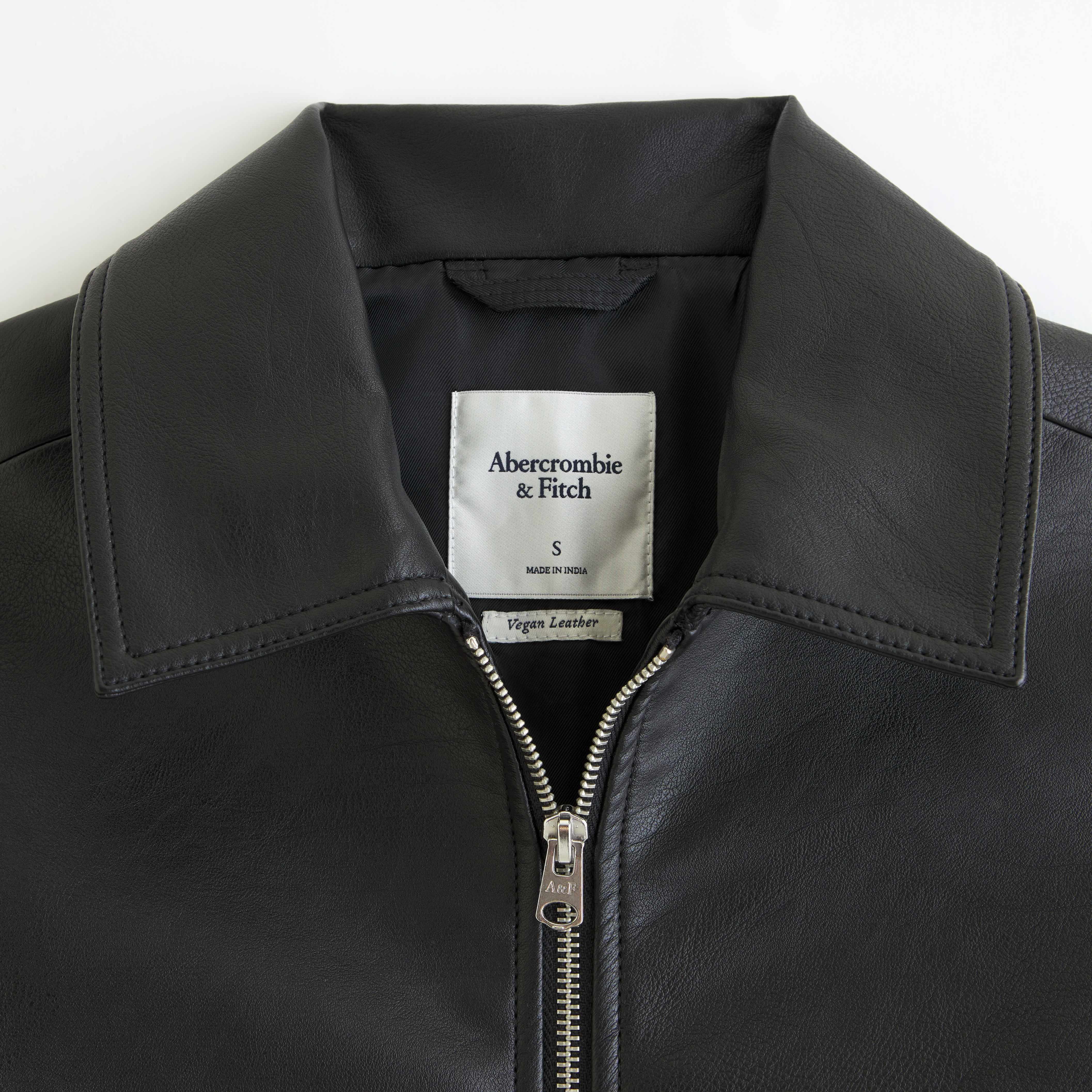 Abercrombie faux 2025 leather jacket