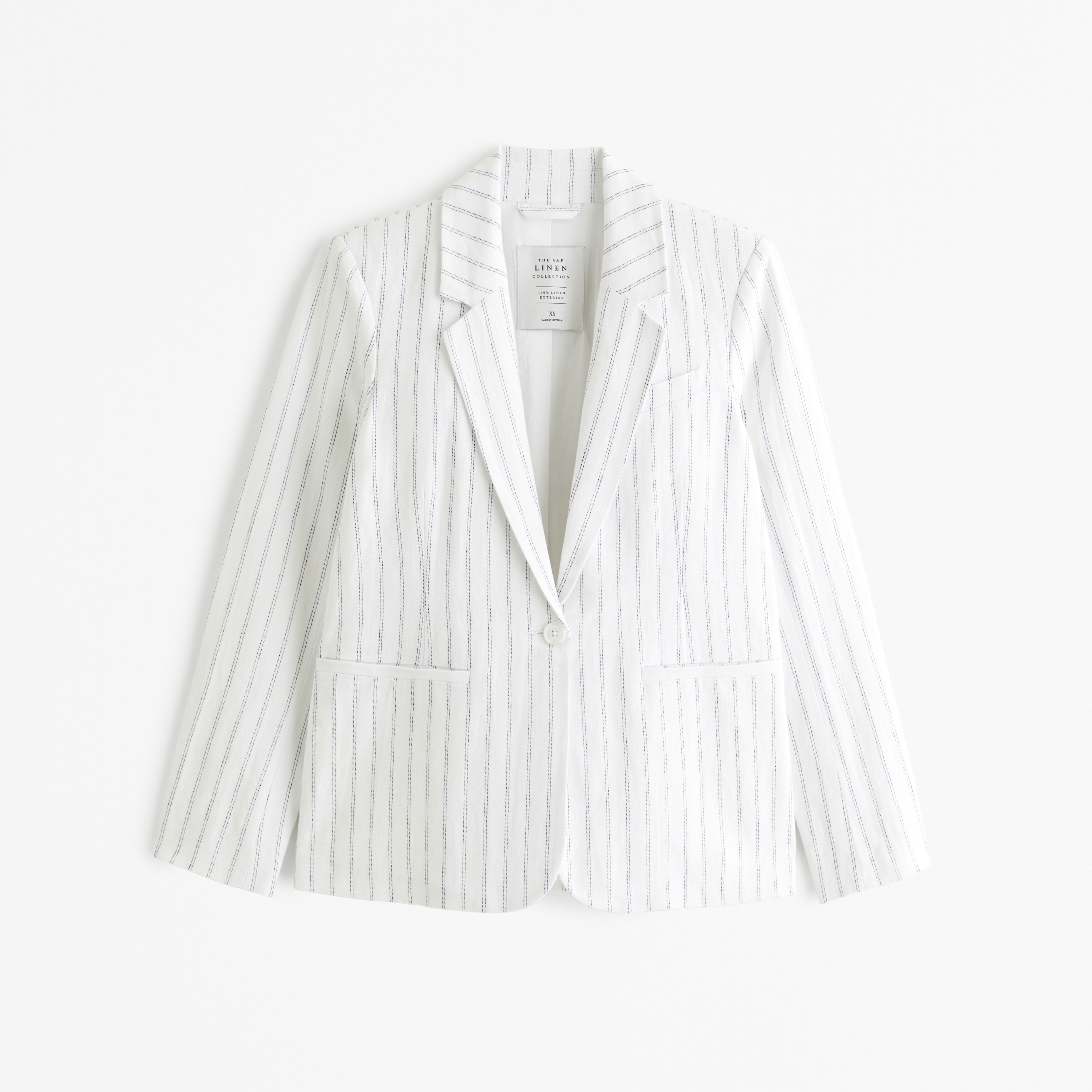 Billionaire logo-embroidered linen blazer - White