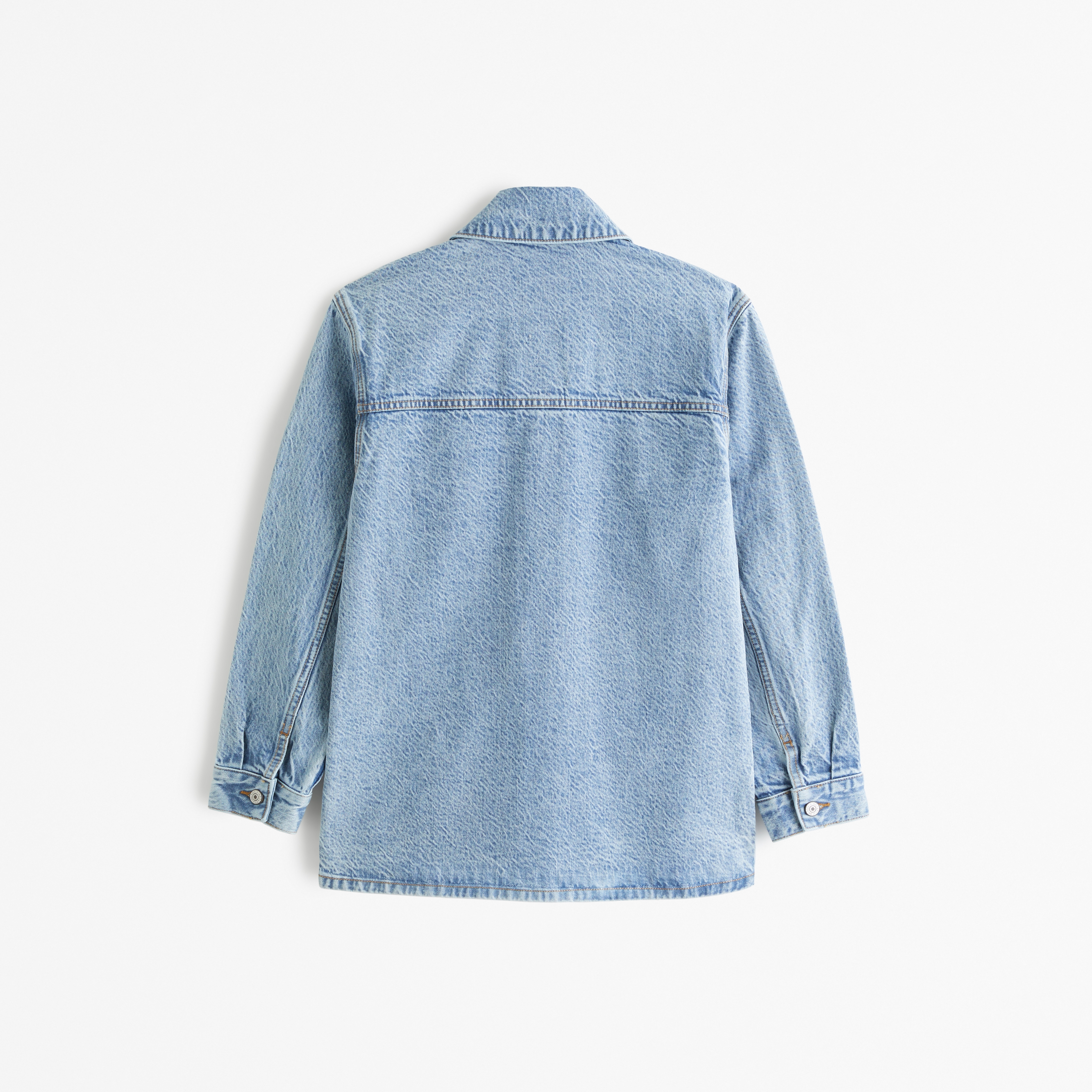 Women s Drapey Denim Shirt Jacket Women s Clearance Abercrombie